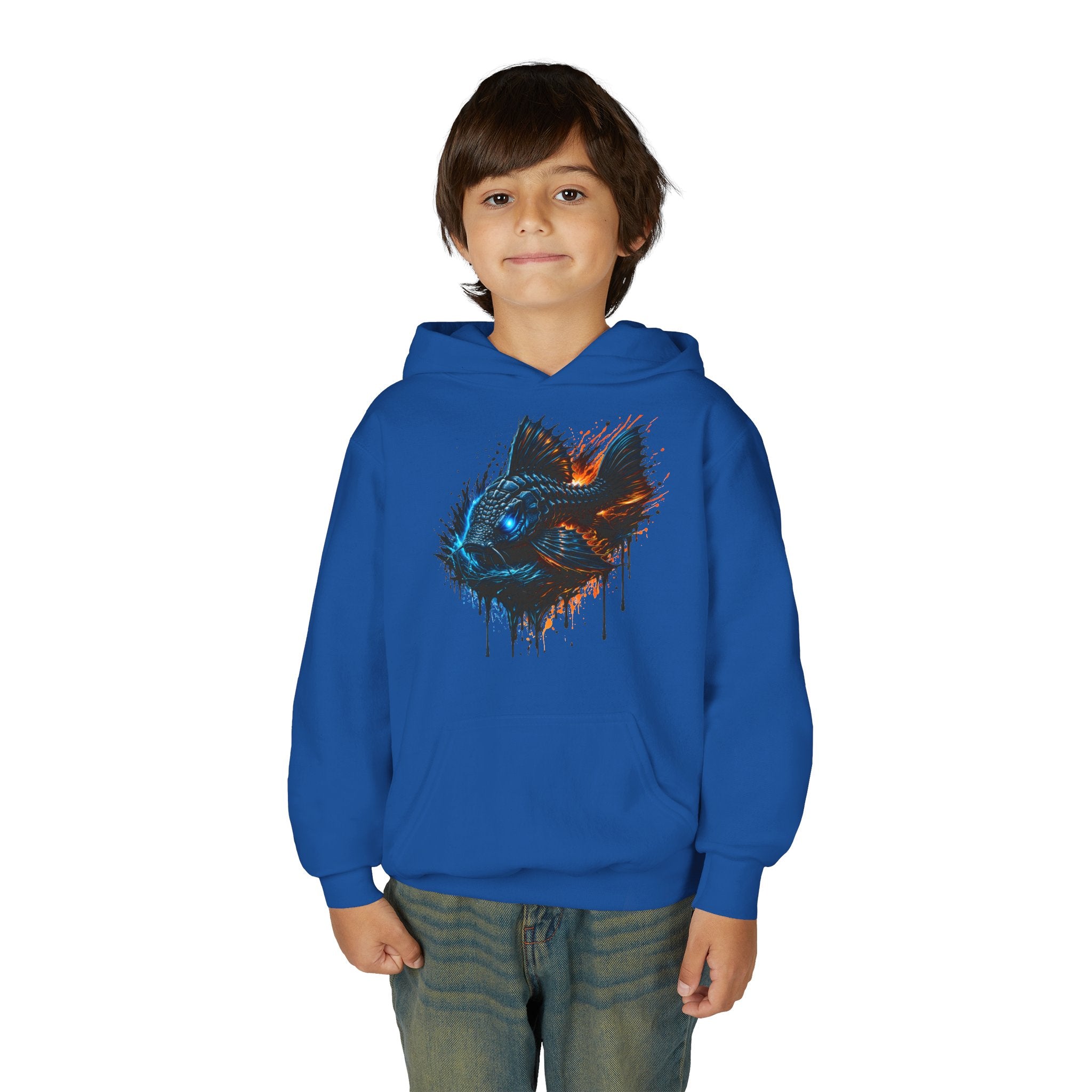 Armored Pleco L-185 – Youth Premium Hooded Sweatshirt