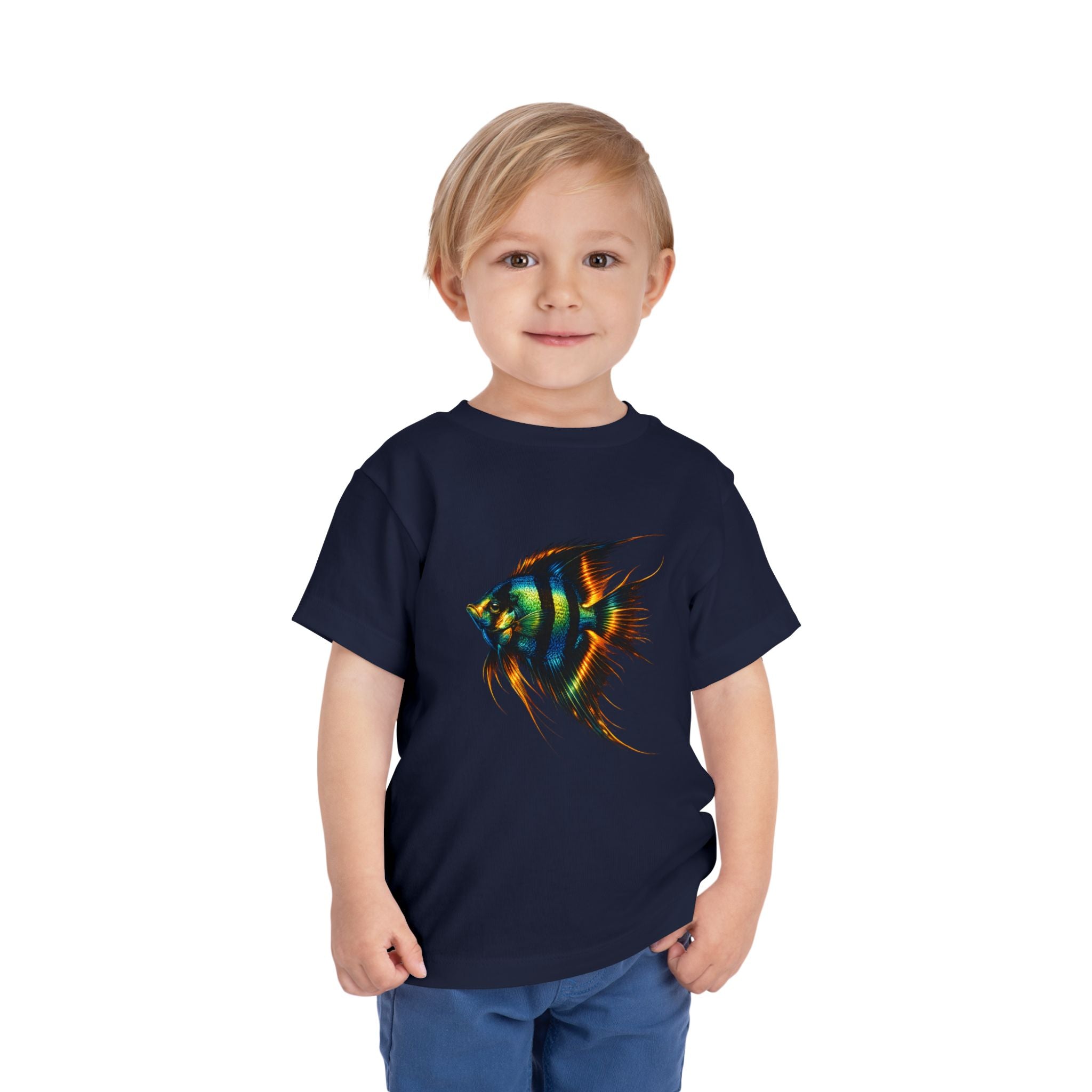 Toddler Tee - Colorful Aquarium Angelfish Graphic Shirt