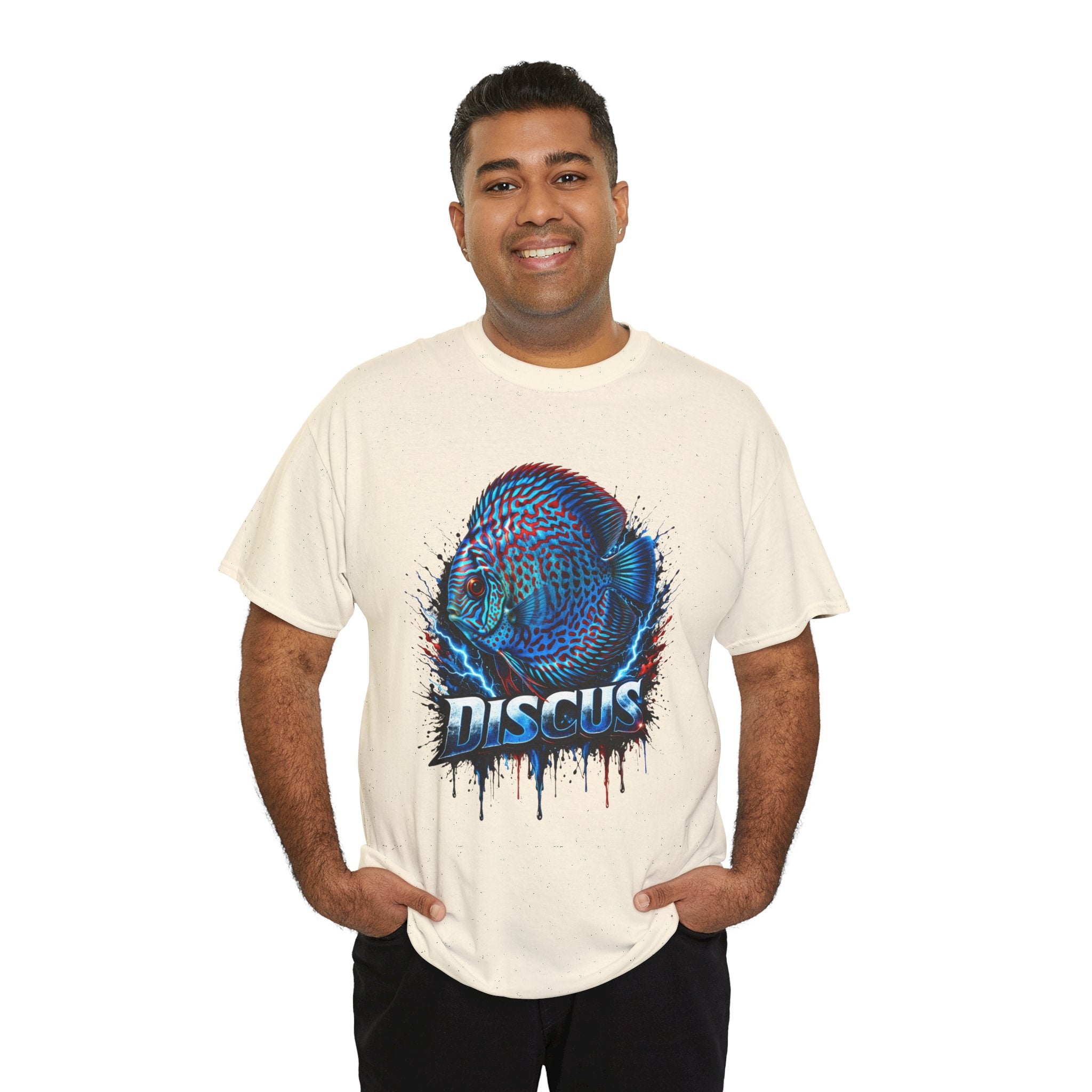 Discus Fish Graphic Tee - Vibrant Aquarium Fish Shirt