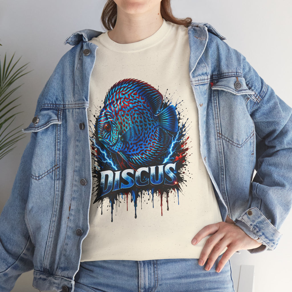 Discus Fish Graphic Tee - Vibrant Aquarium Fish Shirt