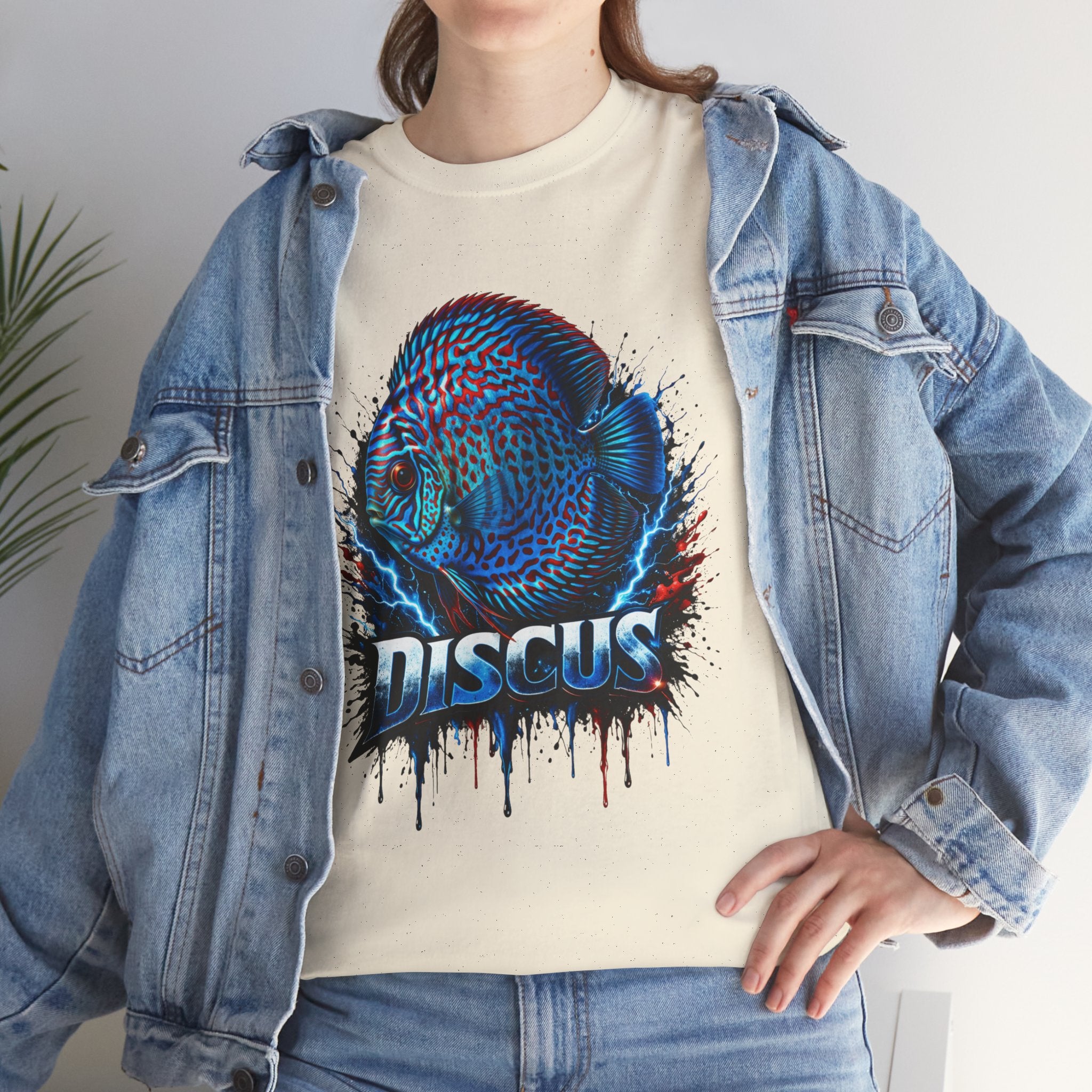 Discus Fish Graphic Tee - Vibrant Aquarium Fish Shirt