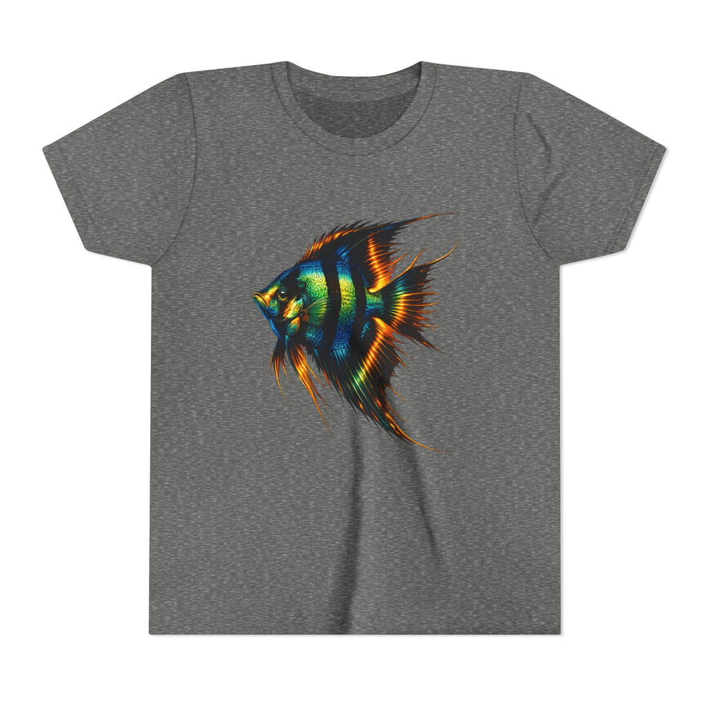 Angelfish Youth Tee – Colorful Aquarium Fish Graphic Shirt for Kids