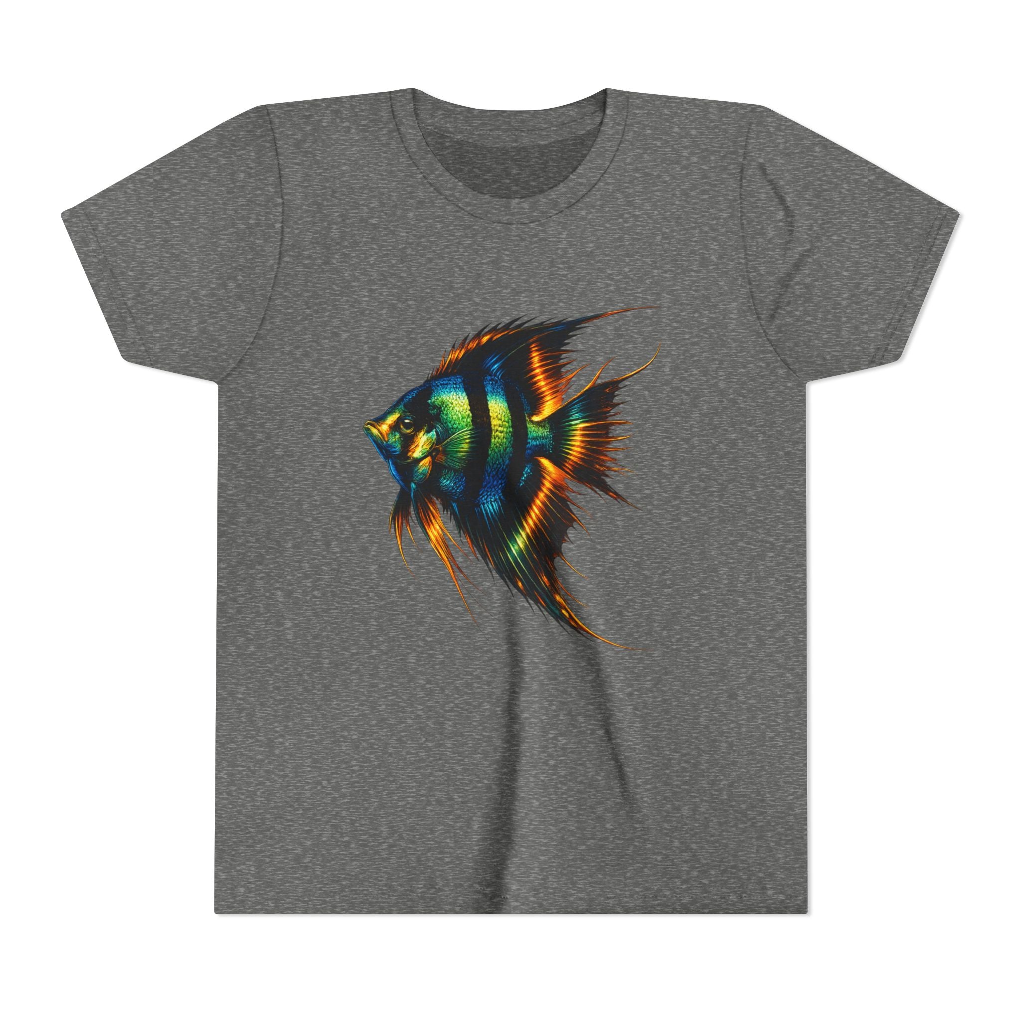 Angelfish Youth Tee – Colorful Aquarium Fish Graphic Shirt for Kids