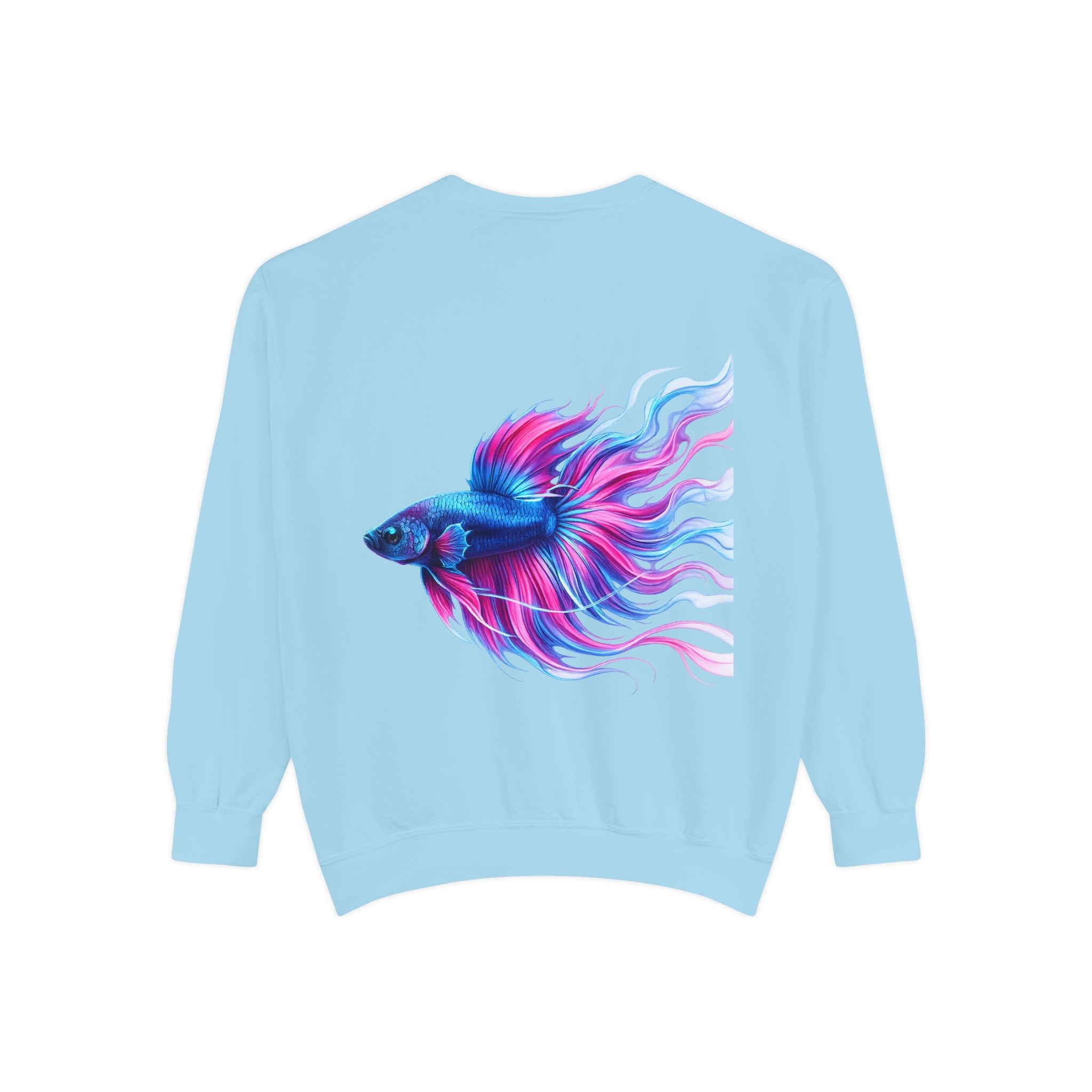 Betta Bliss Sweatshirt — Colorful Betta Fish Graphic Crewneck