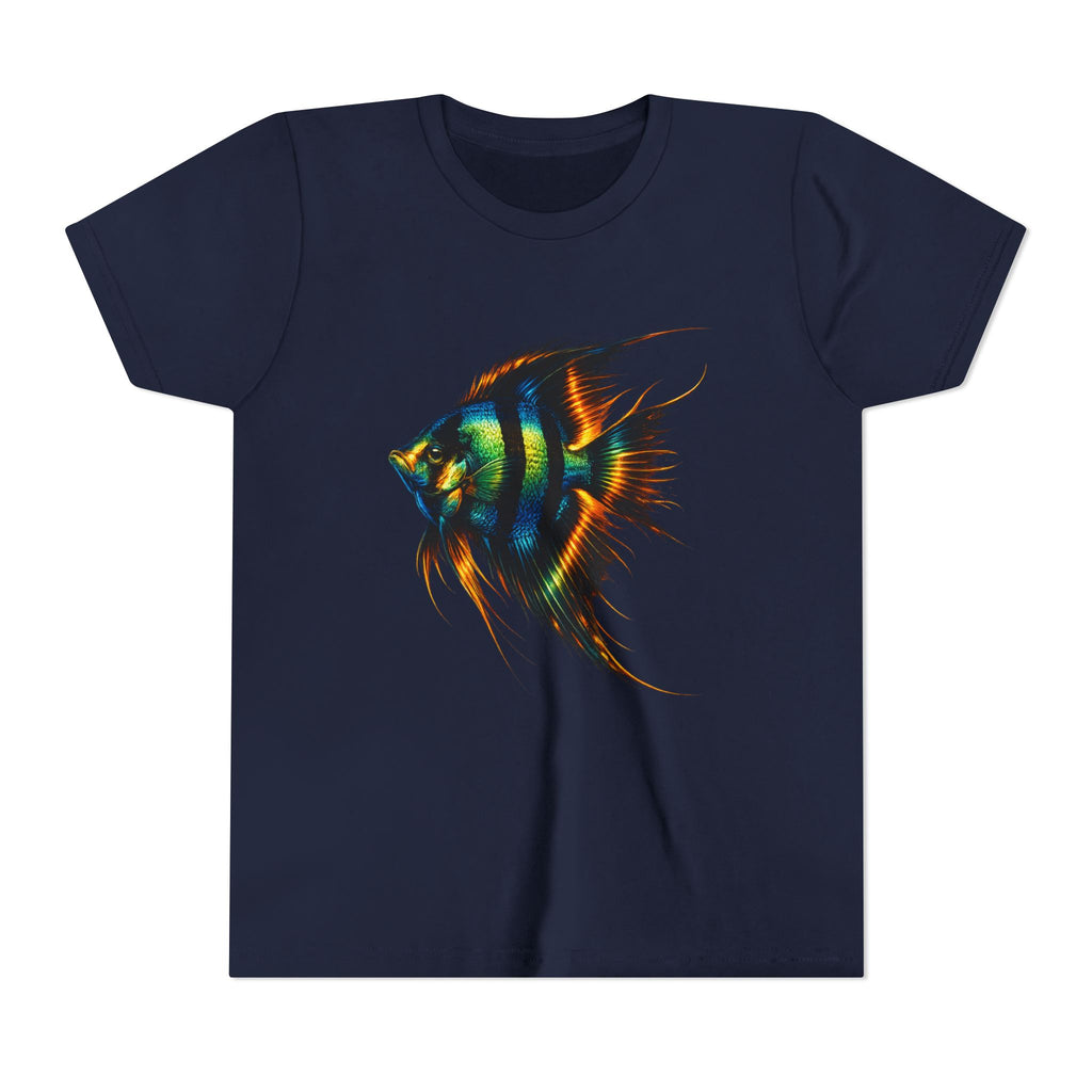 Angelfish Youth Tee – Colorful Aquarium Fish Graphic Shirt for Kids