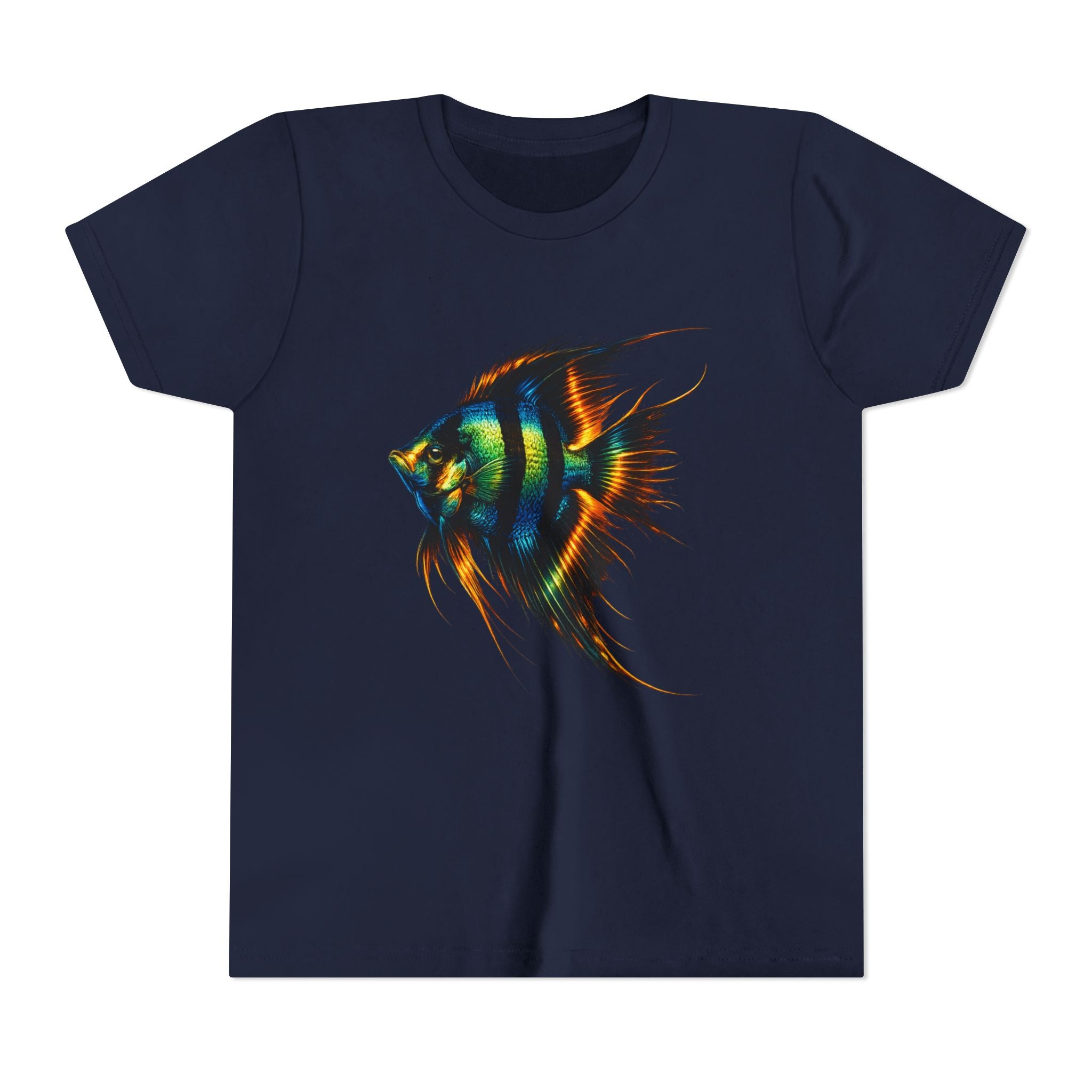 Angelfish Youth Tee – Colorful Aquarium Fish Graphic Shirt for Kids