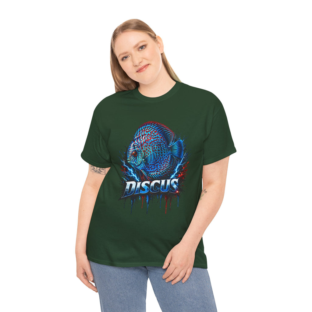 Discus Fish Graphic Tee - Vibrant Aquarium Fish Shirt