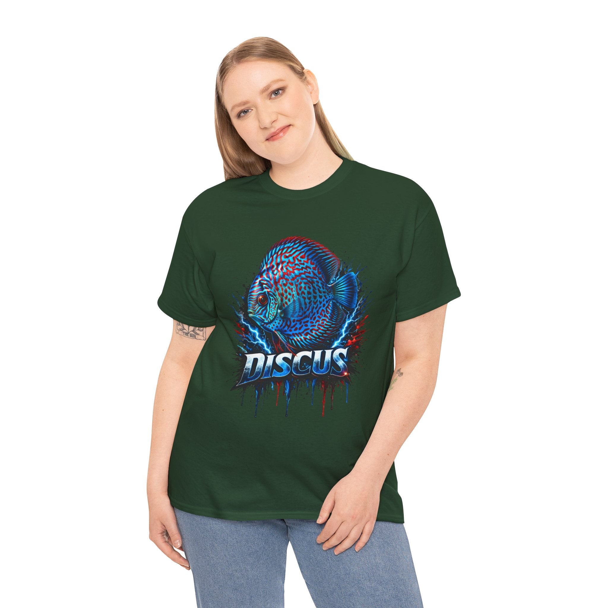 Discus Fish Graphic Tee - Vibrant Aquarium Fish Shirt