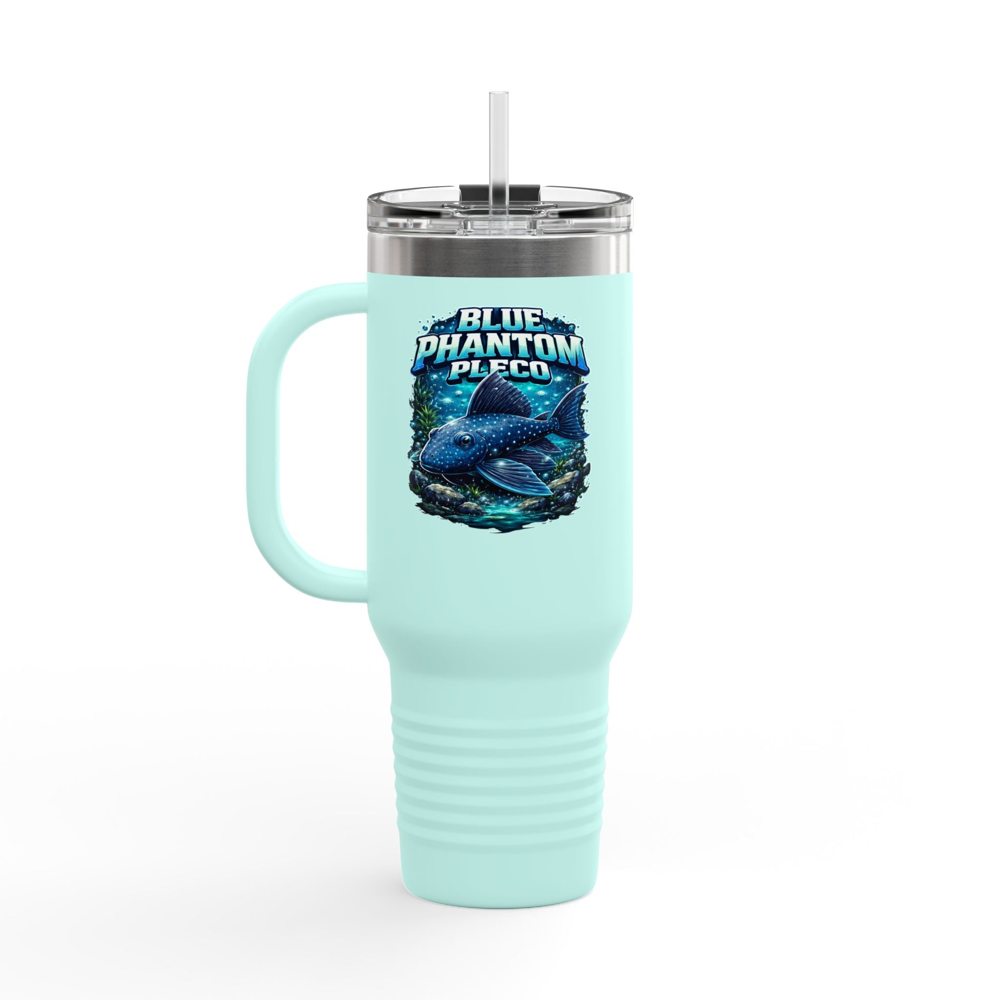 Blue Phantom Pleco L-128 – 40oz Premium Insulated Travel Mug, 40oz