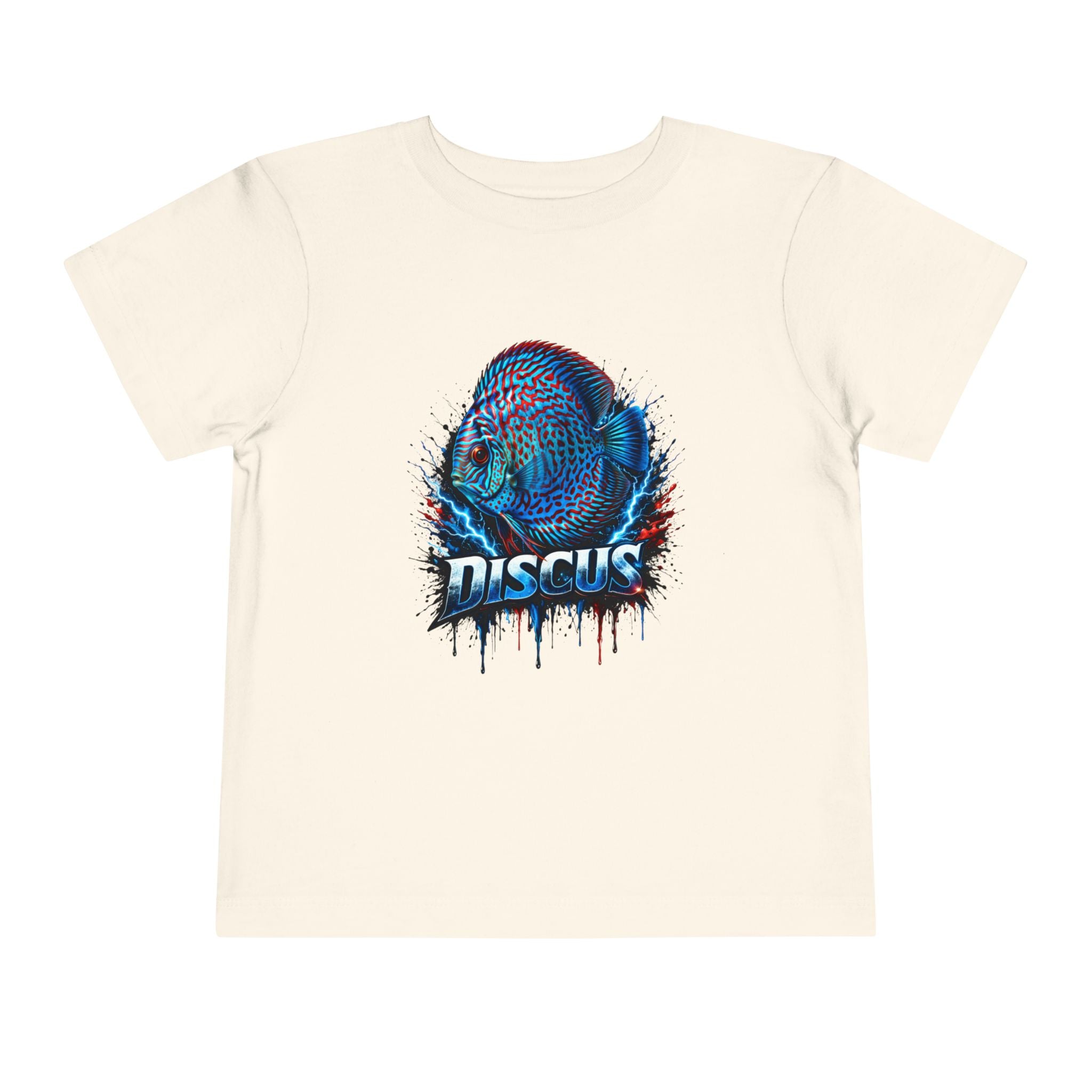 Toddler Tee - Colorful Discus Fish Graphic "Discus"