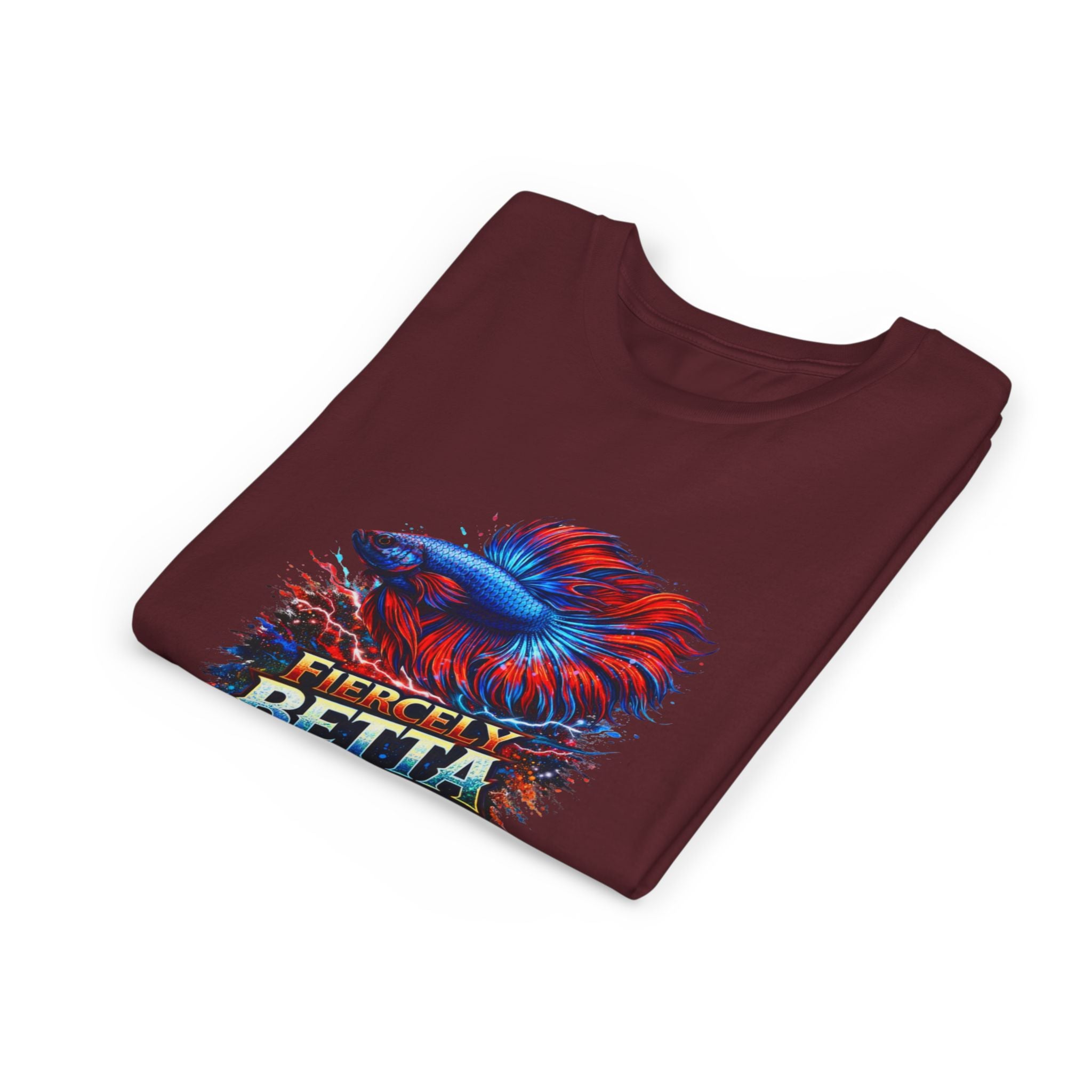 Fiercely Betta Youth Tee - Colorful Betta Fish Graphic Shirt