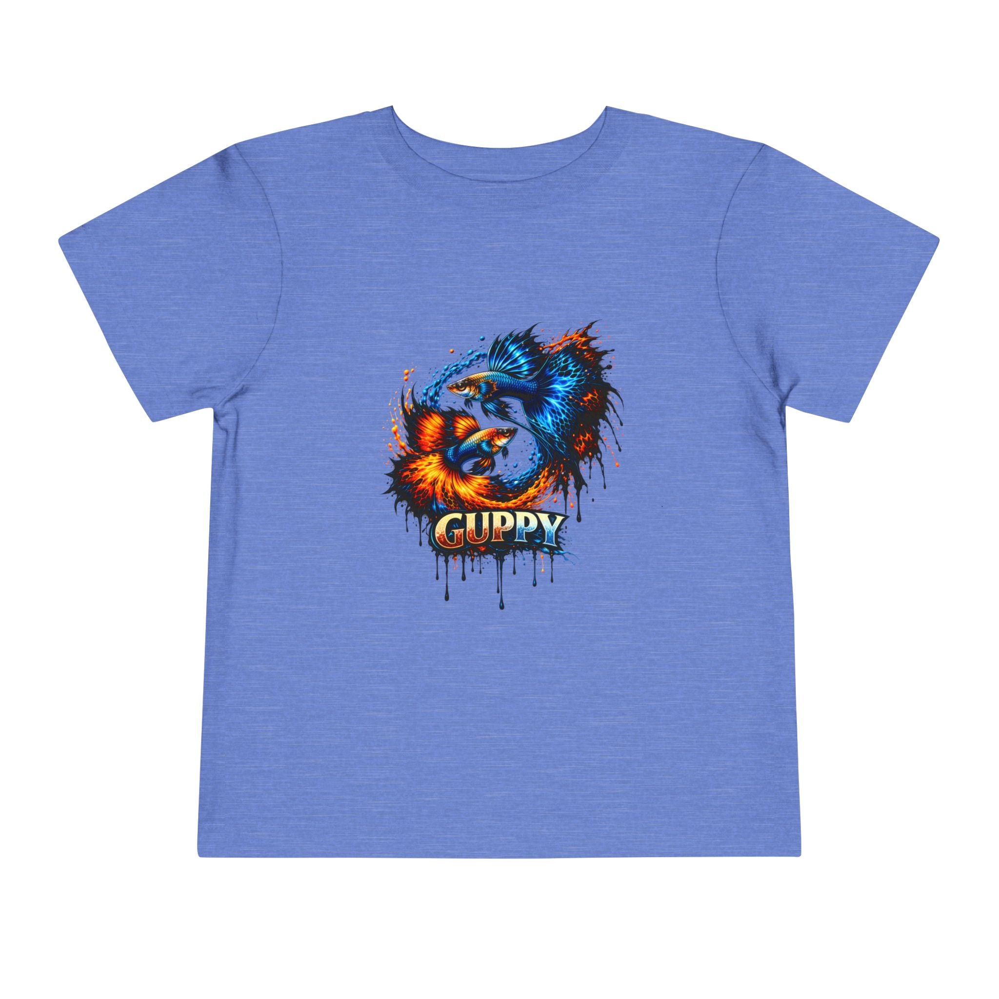 Fire & Ice Guppy – Toddler "Neon Flare" Premium Tee