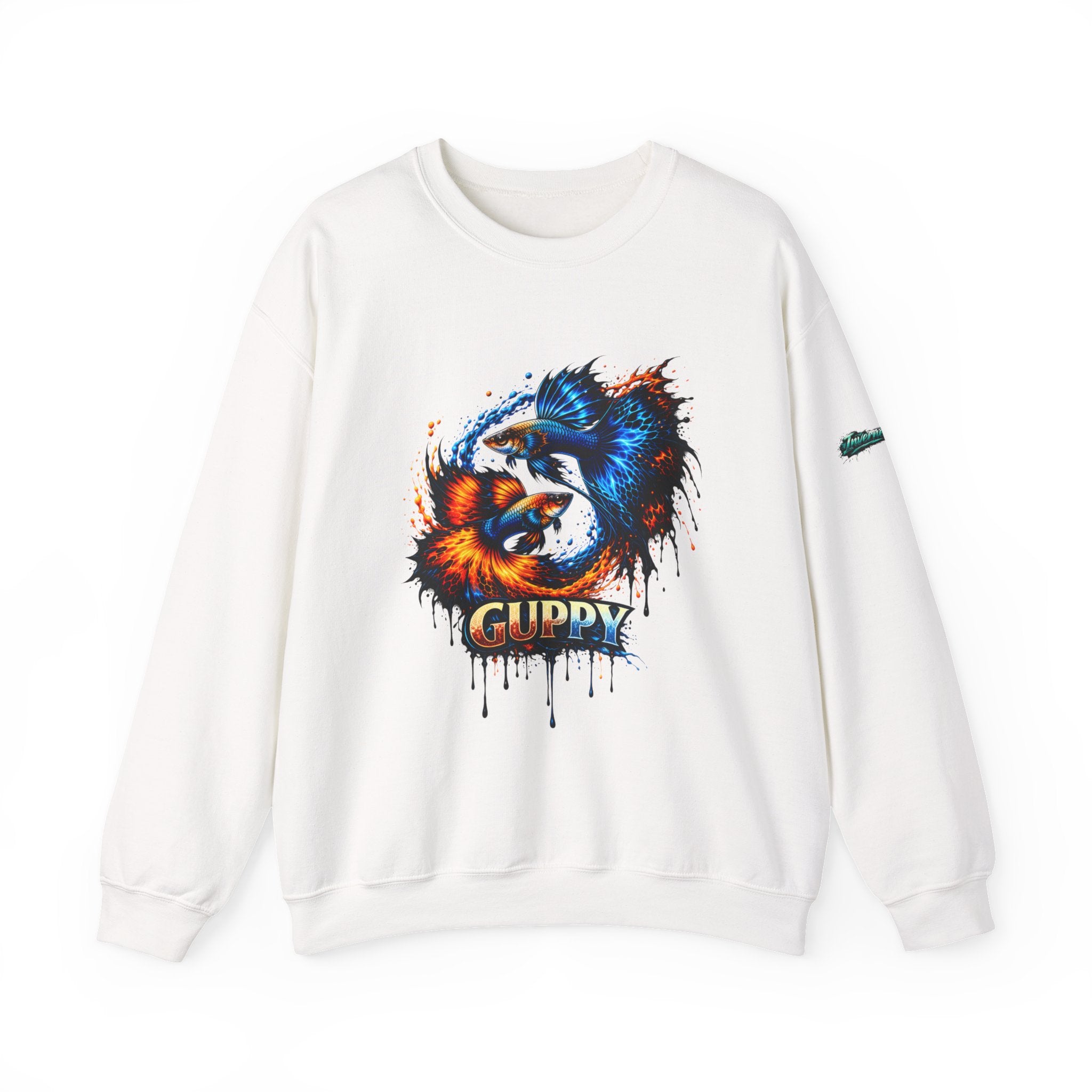 Fire & Ice Guppy – Premium "Neon Flare" Crewneck Sweatshirt