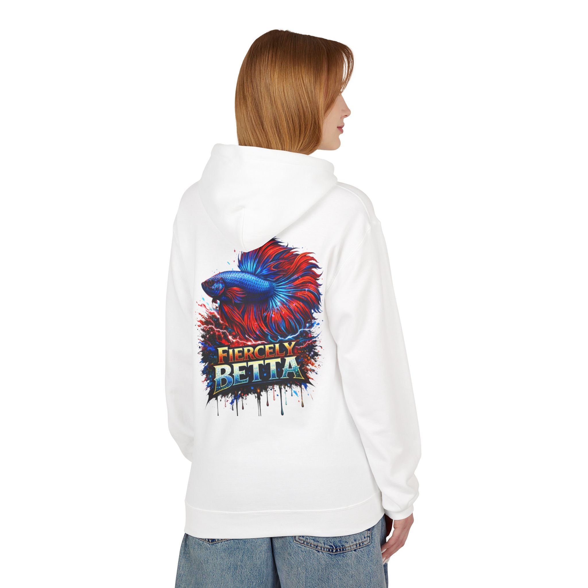 Fiercely Betta Hoodie – Colorful Betta Fish Graphic Pullover