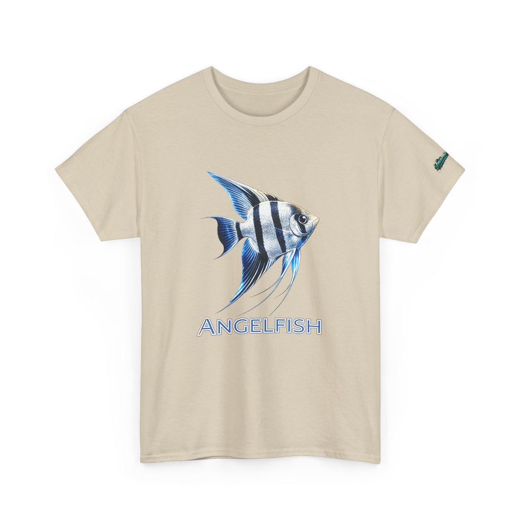 Angelfish Graphic Tee — Blue Tropical Fish Shirt