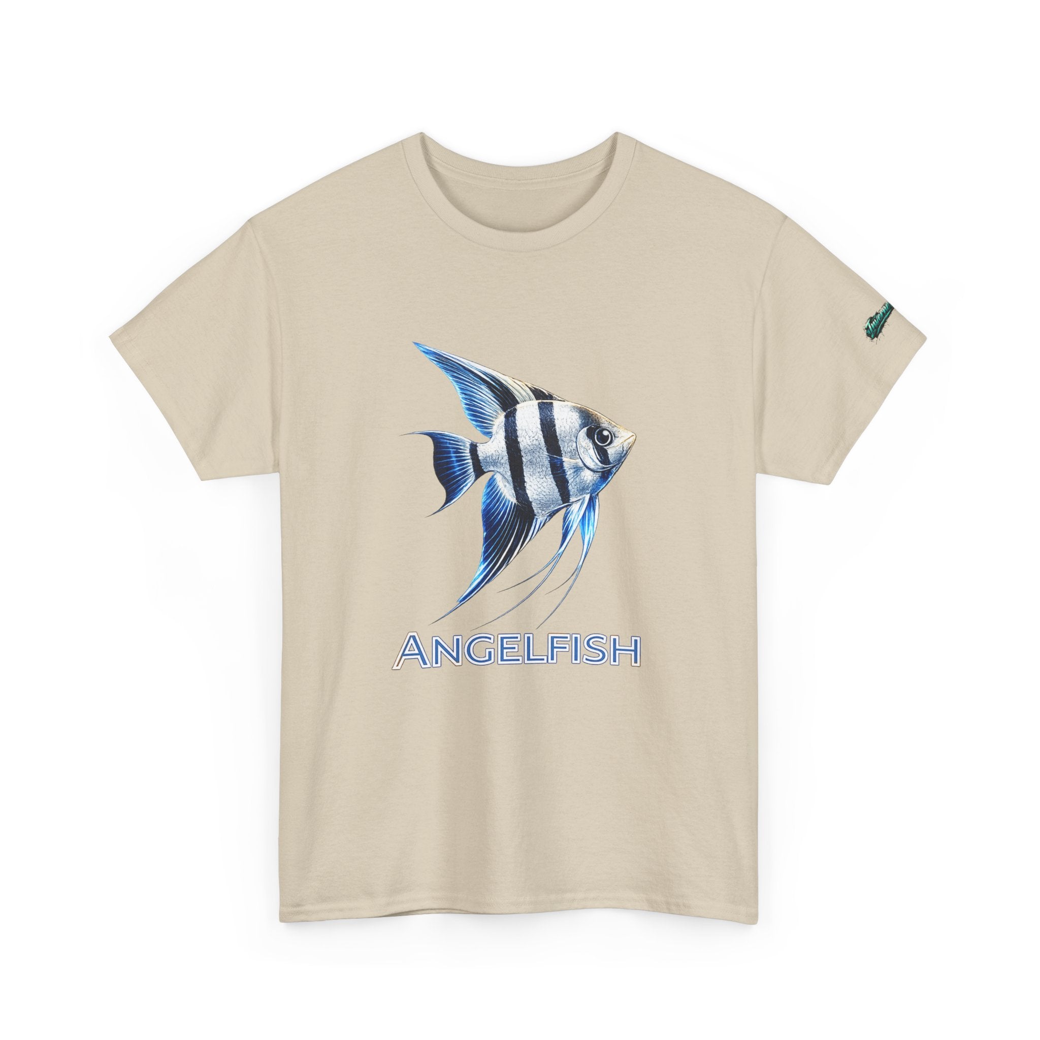 Angelfish Graphic Tee — Blue Tropical Fish Shirt