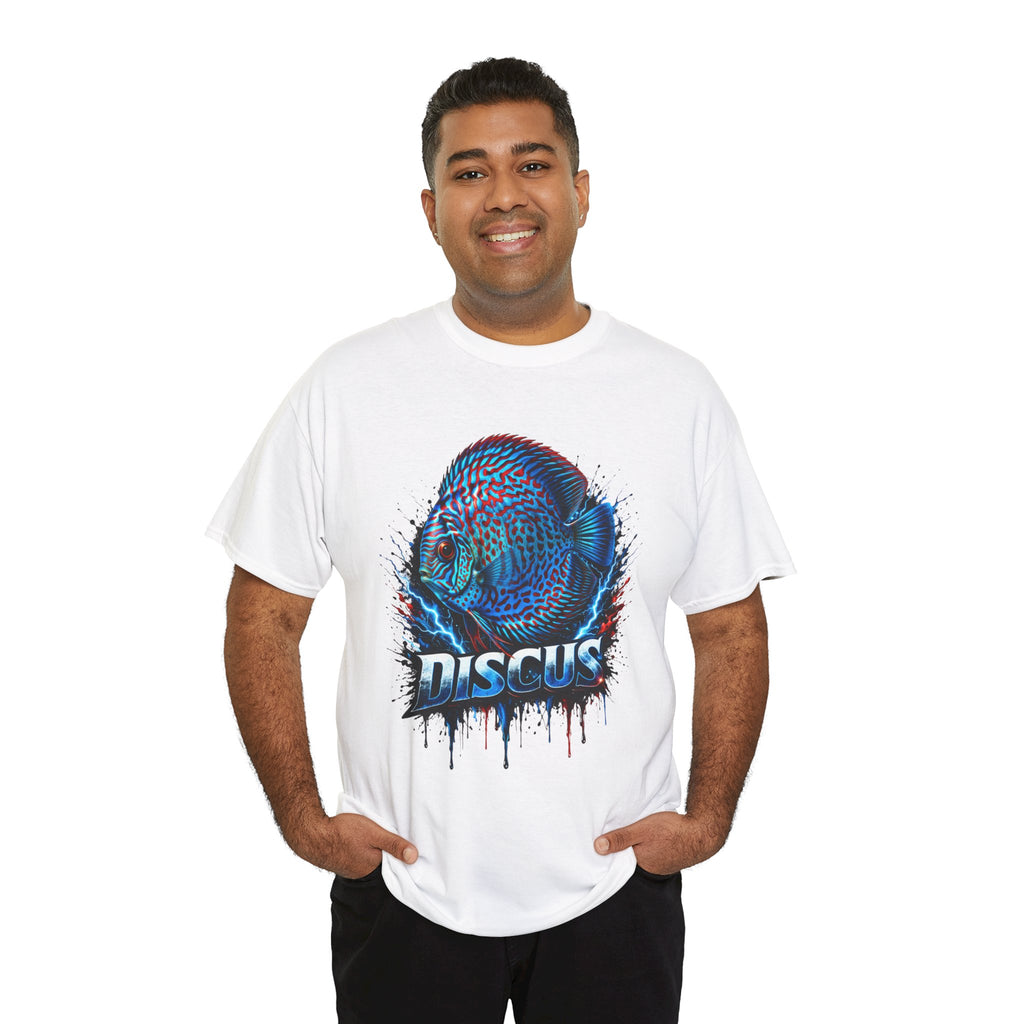 Discus Fish Graphic Tee - Vibrant Aquarium Fish Shirt