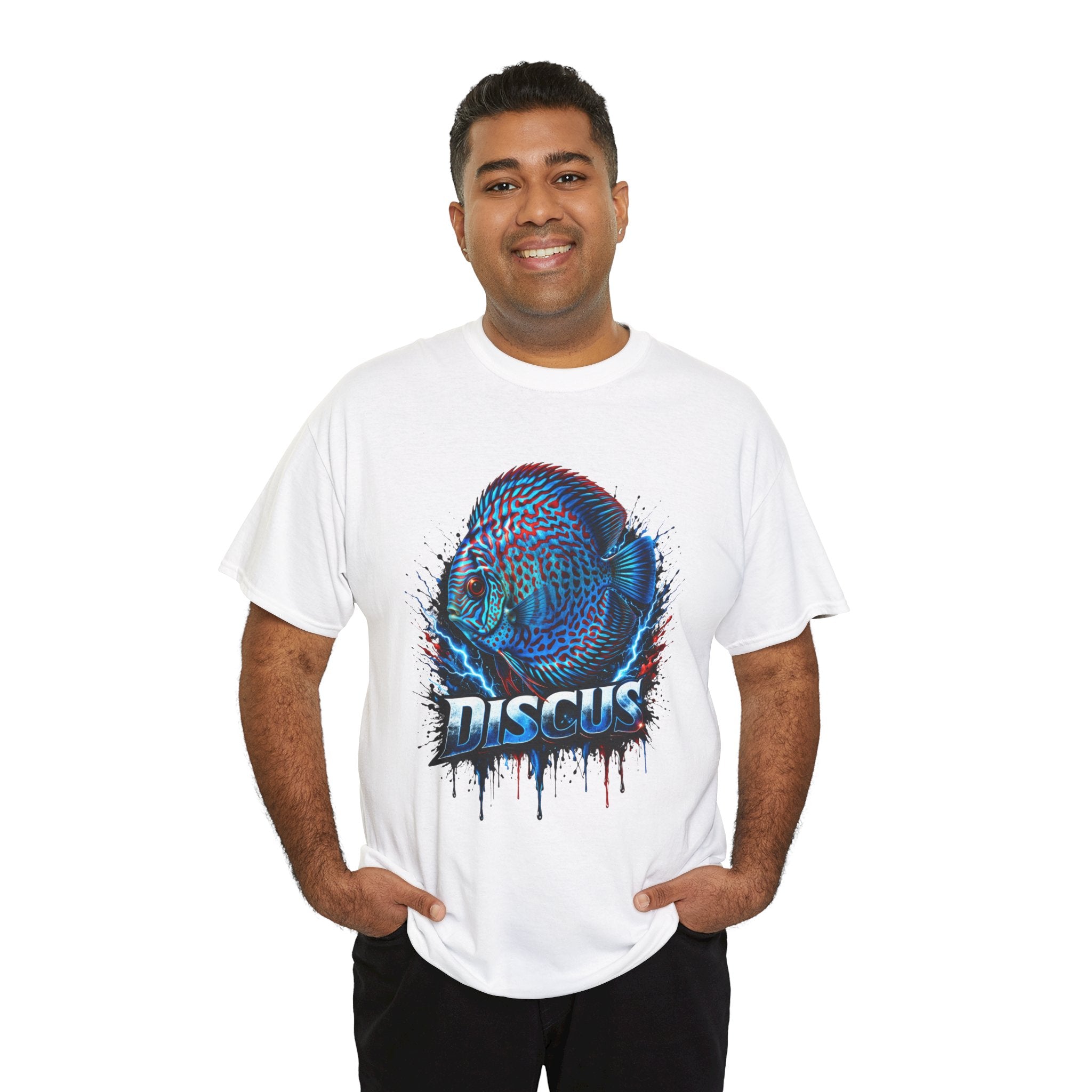 Discus Fish Graphic Tee - Vibrant Aquarium Fish Shirt