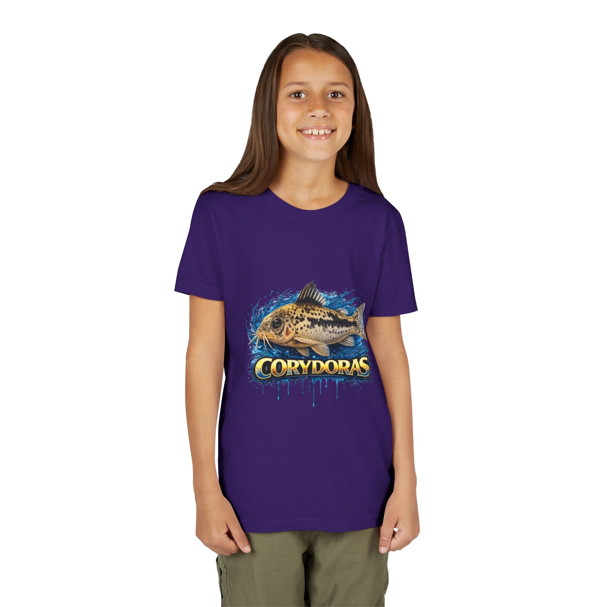 Corydoras Fish Youth Tee – Cute Aquarium Catfish Graphic Shirt