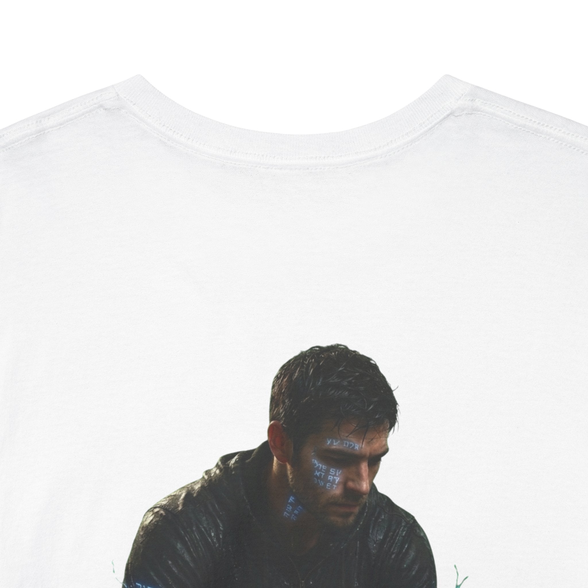 T-Shirt — Nature Warrior Graphic Tee with Man and Dog Illustration