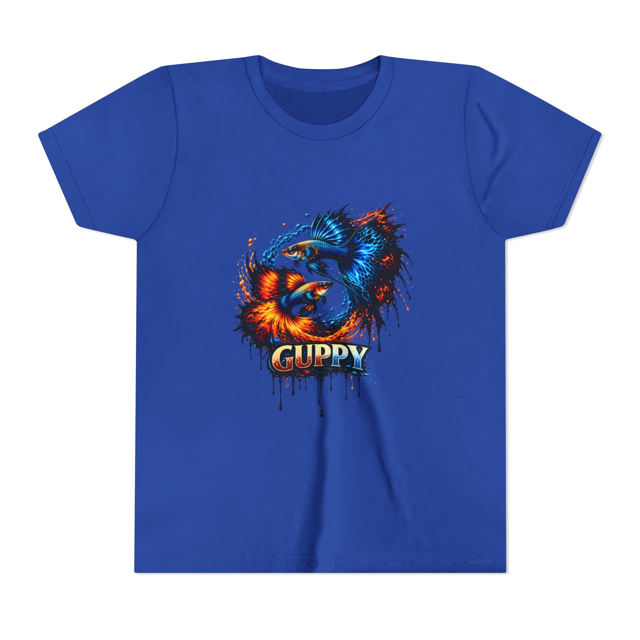 Fire & Ice Guppy – Youth "Neon Flare" Premium Tee