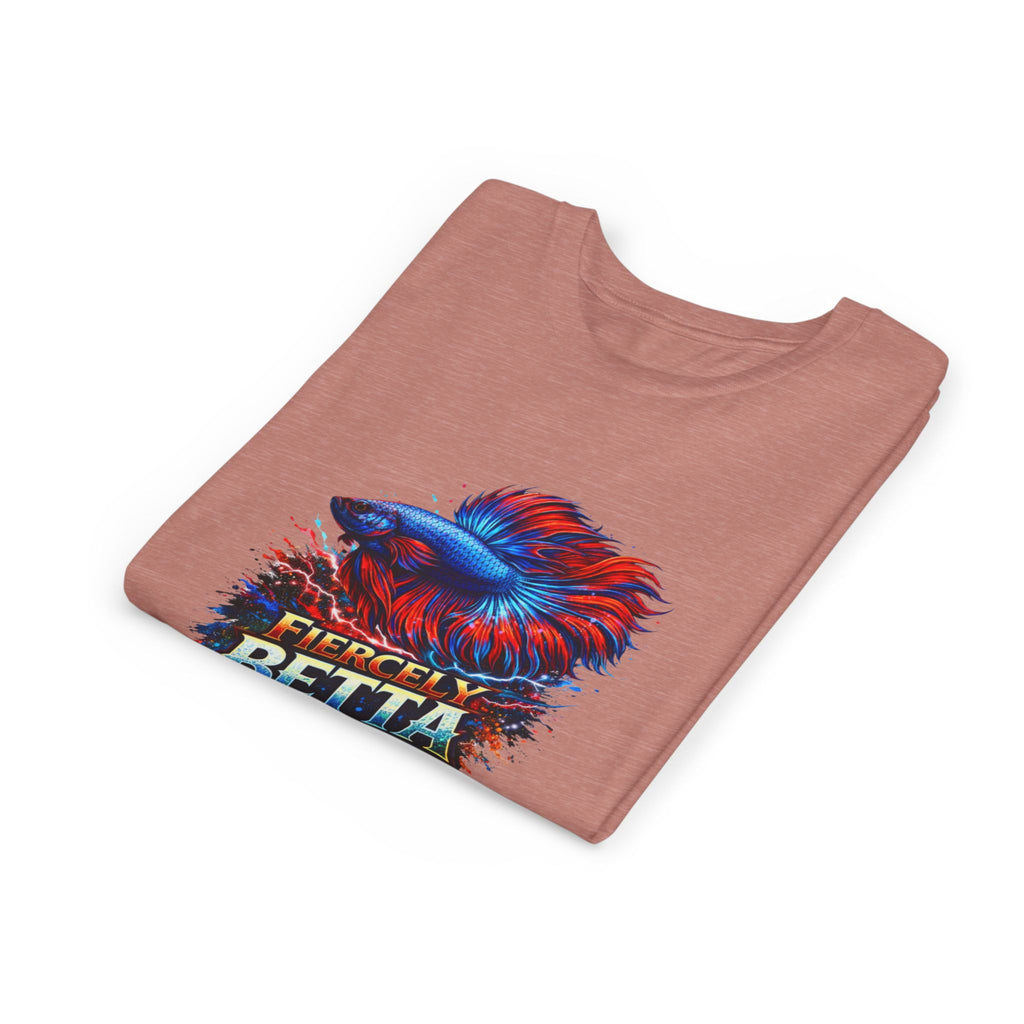 Fiercely Betta Youth Tee - Colorful Betta Fish Graphic Shirt