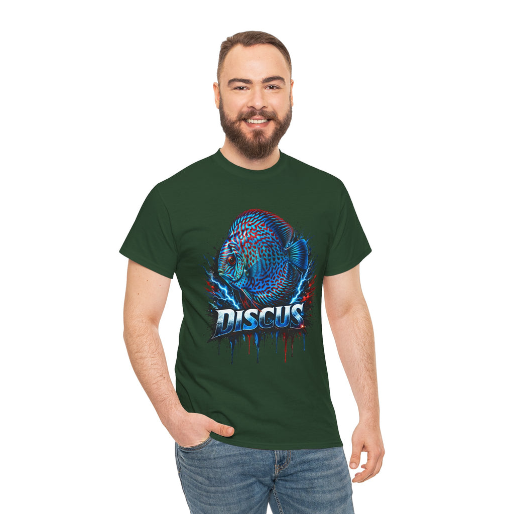 Discus Fish Graphic Tee - Vibrant Aquarium Fish Shirt
