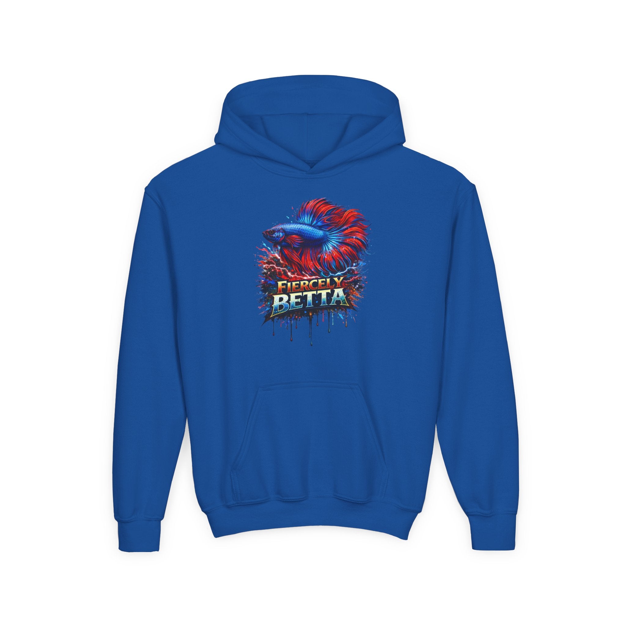 Fiercely Betta – Kids "Neon Flare" Fleece Hoodie