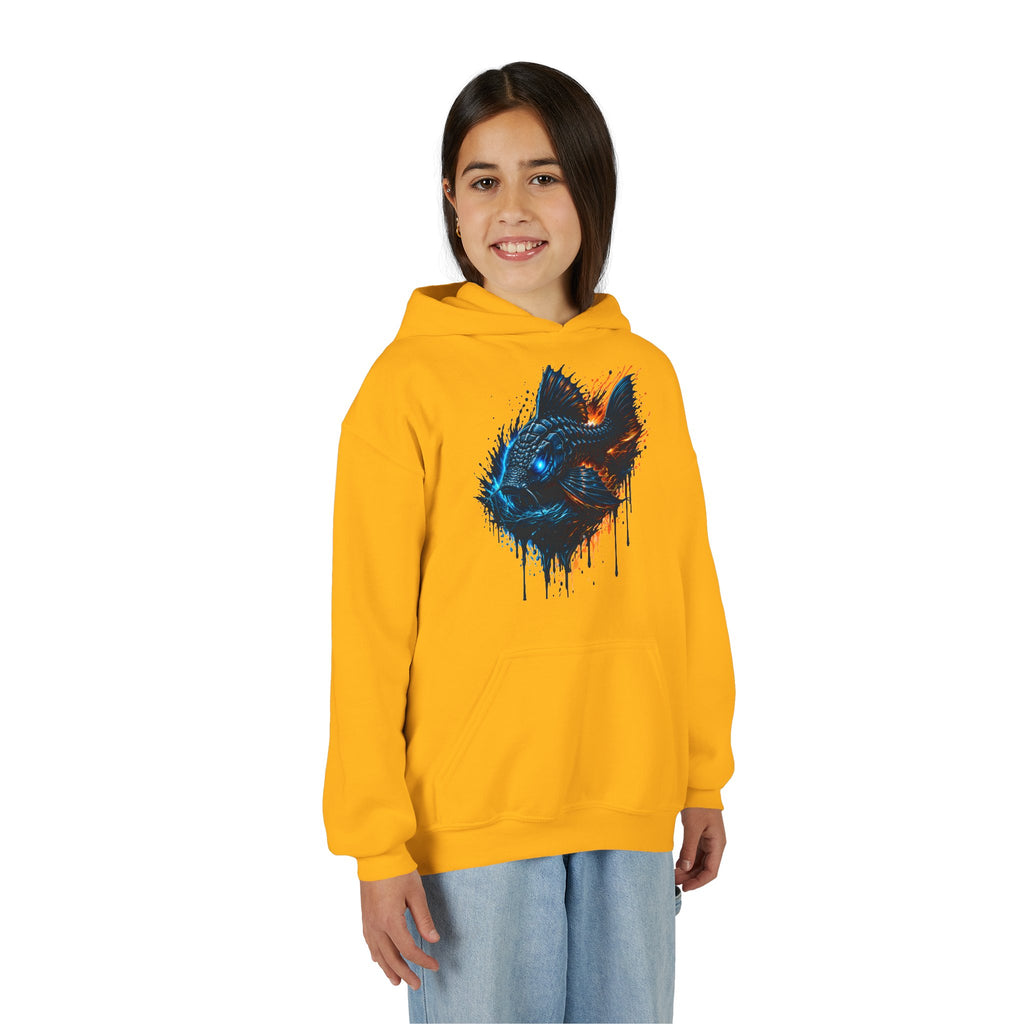 Armored Pleco L-185 – Youth Premium Hooded Sweatshirt