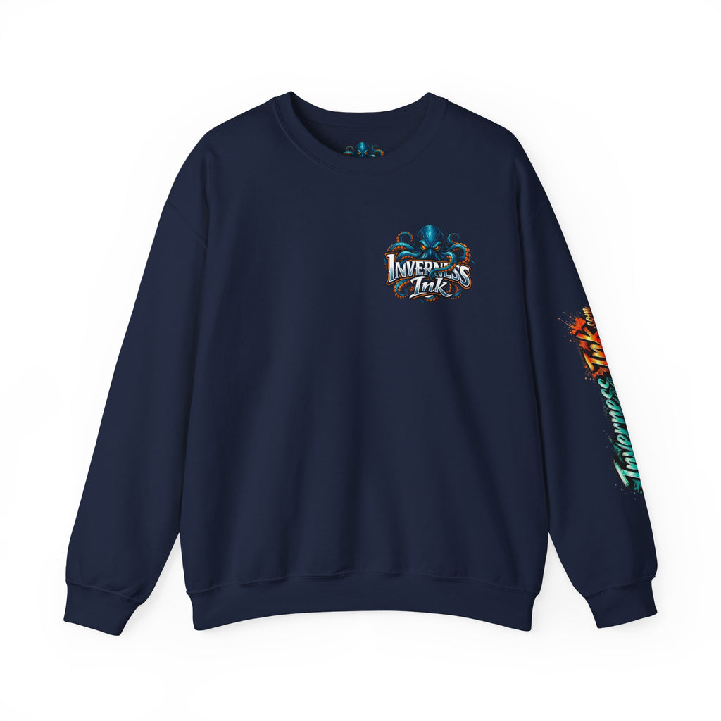 Betta Fish Crewneck Sweatshirt — Colorful Neon Tropical Fish Graphic