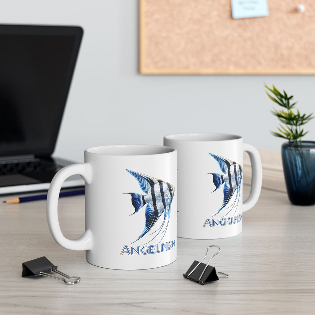 Early Tides. The Angelfish Collector's Coffee Cup. Ceramic Coffee Cup (11oz, 15oz)