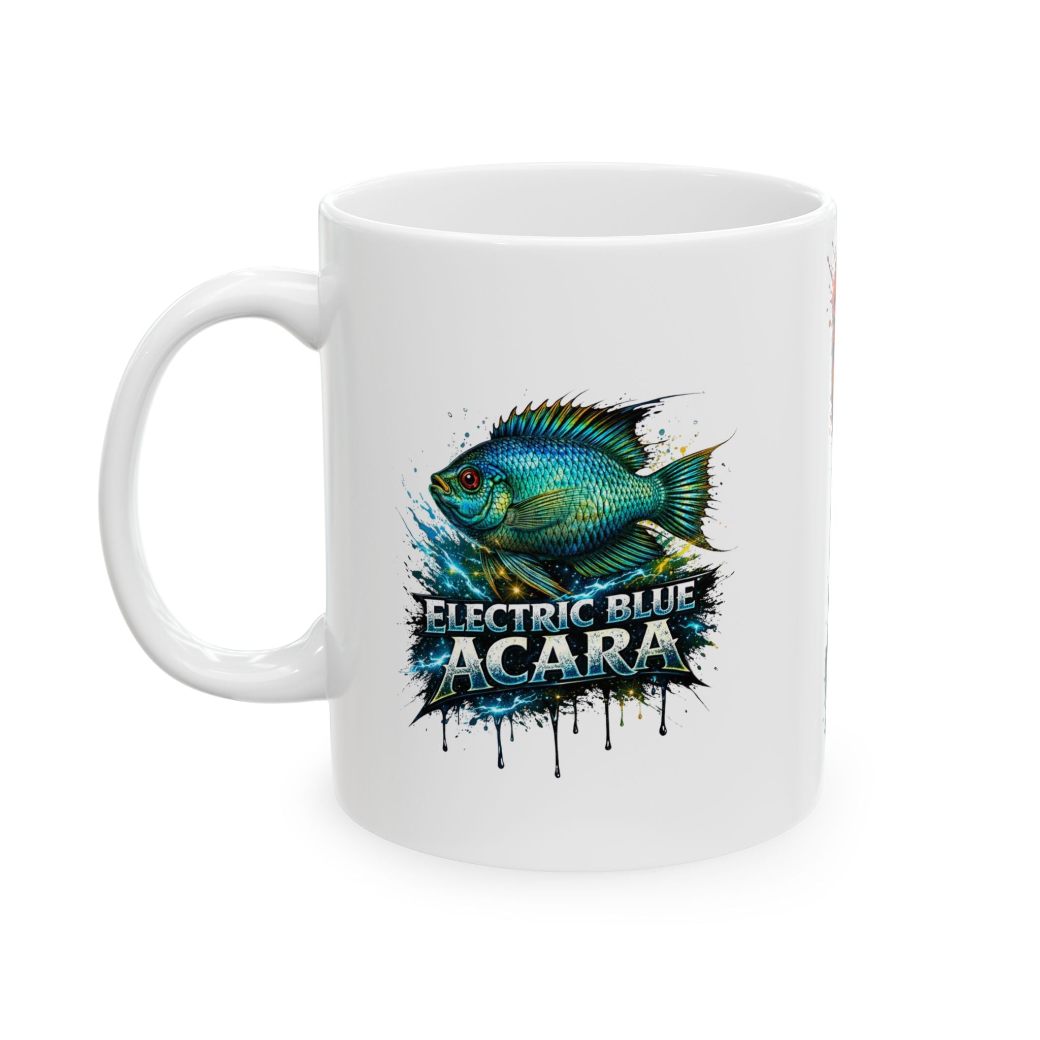 Electric Blue Acara – Premium Ceramic Mug (11oz, 15oz)