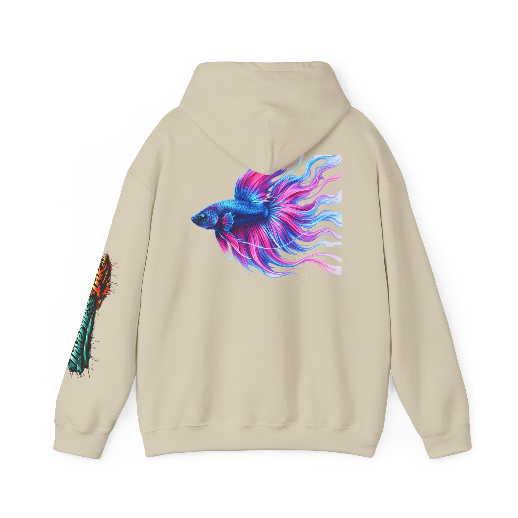 Electric Paint Betta — Artisan Series Hoodie — Inverness Ink Graphic Pullover