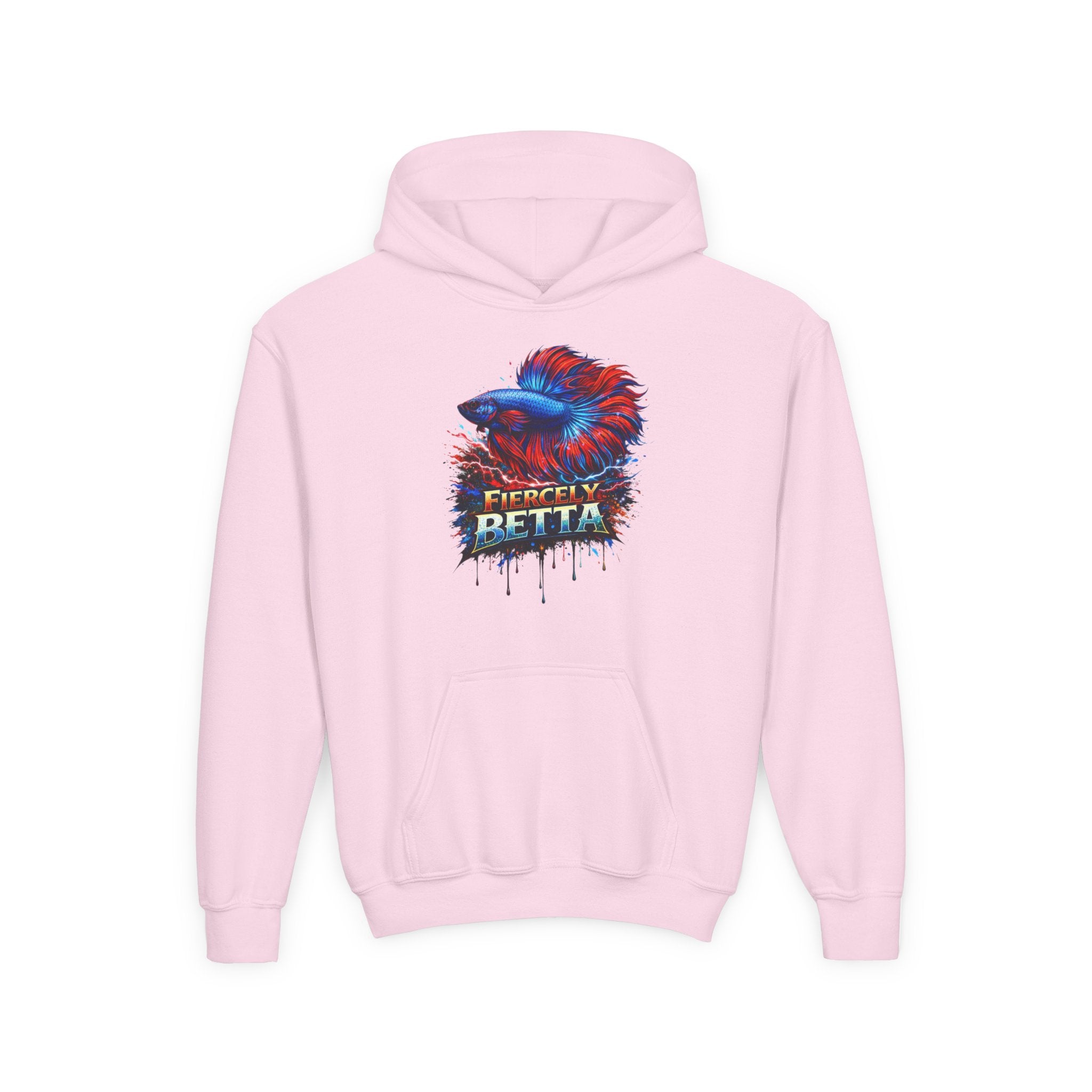 Fiercely Betta – Kids "Neon Flare" Fleece Hoodie