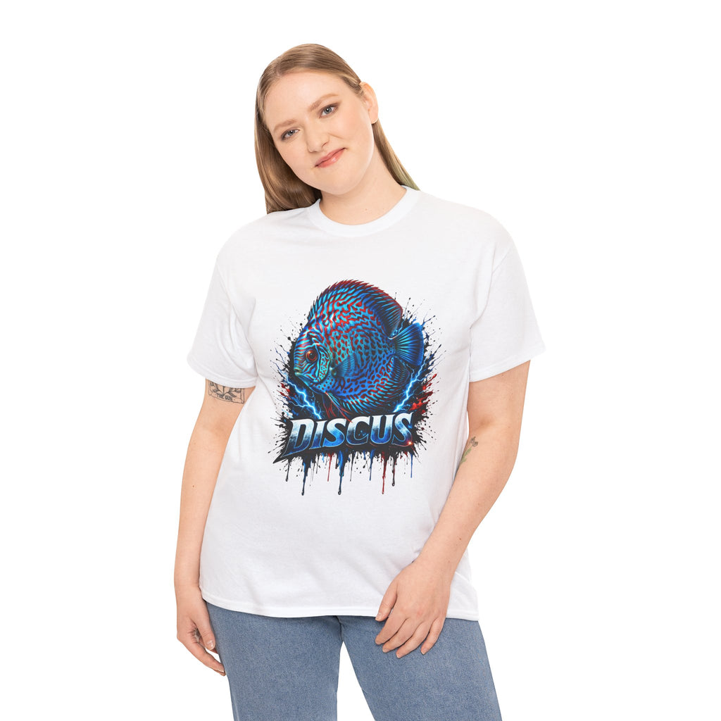 Discus Fish Graphic Tee - Vibrant Aquarium Fish Shirt