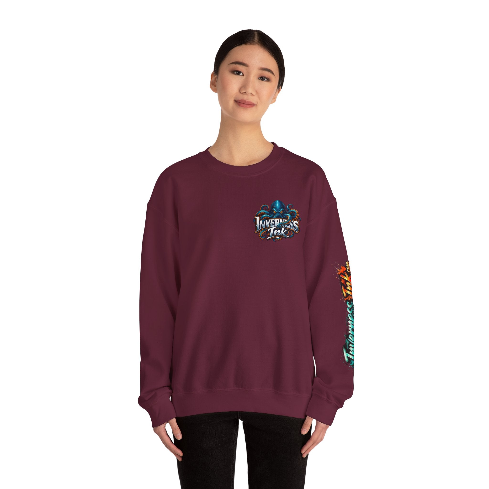 Betta Fish Crewneck Sweatshirt — Colorful Neon Tropical Fish Graphic