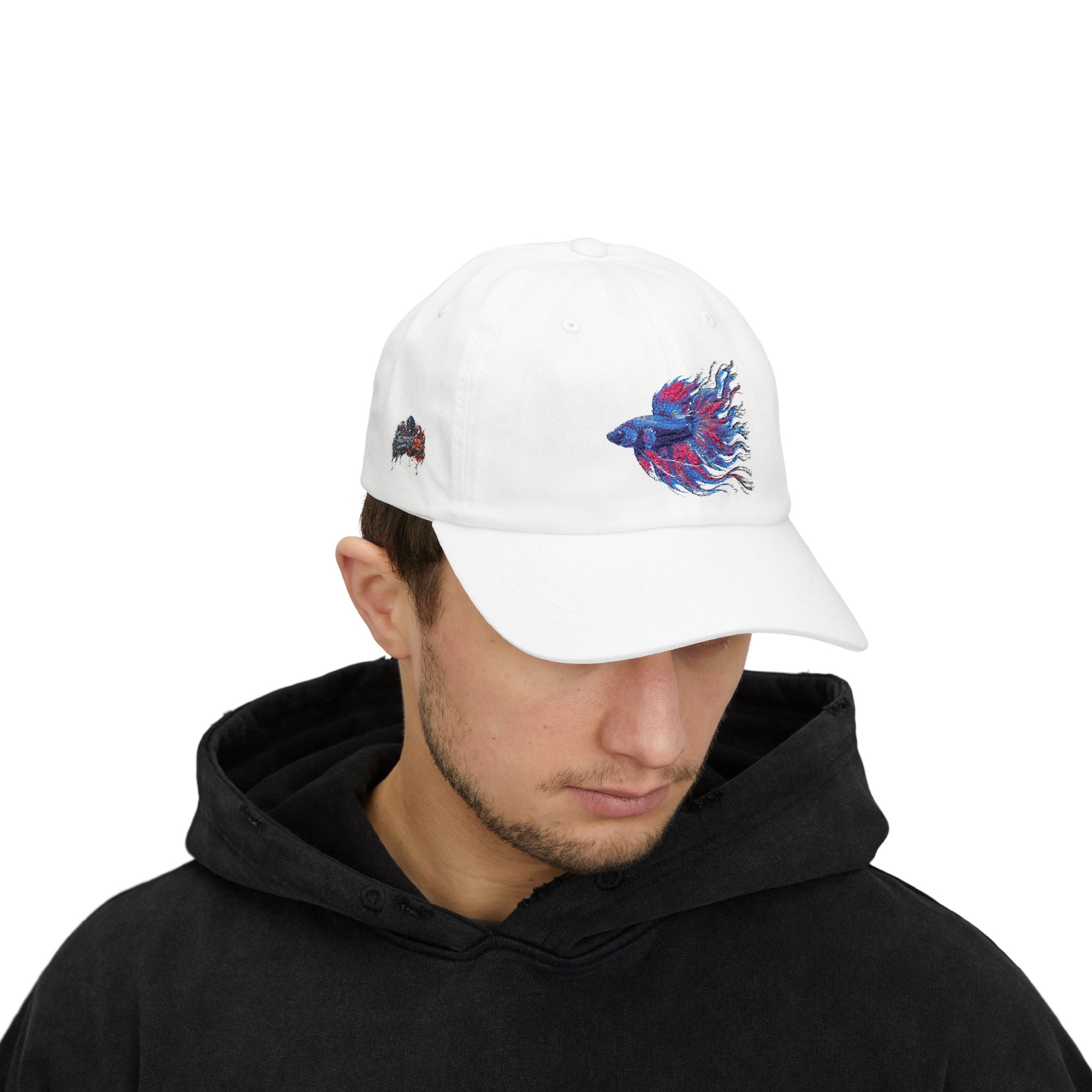 Betta Fish Dad Cap – Embroidered Color Splash Fish Baseball Hat