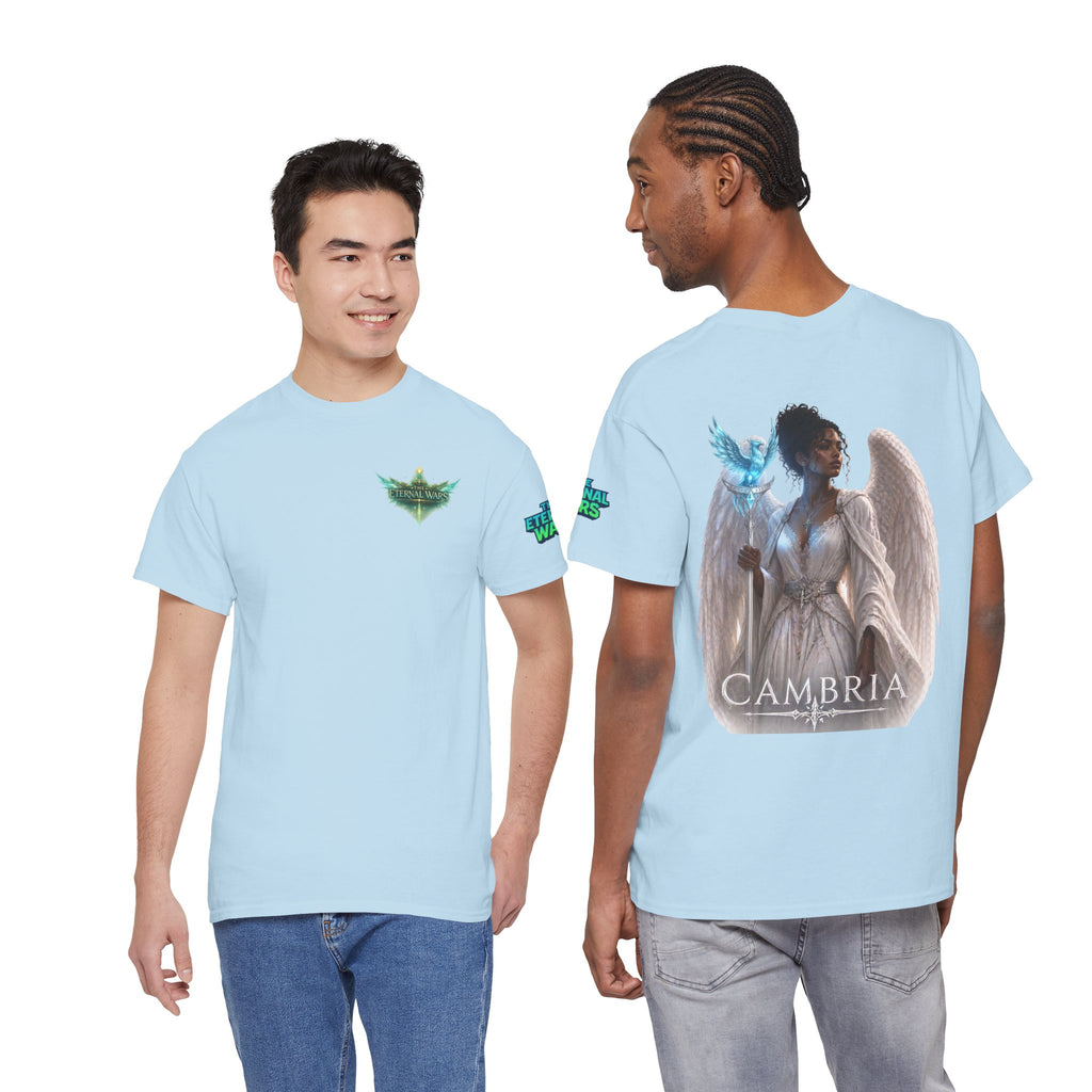 The Eternal Wars Graphic Tee – "Cambria" Winged Warrior Shirt