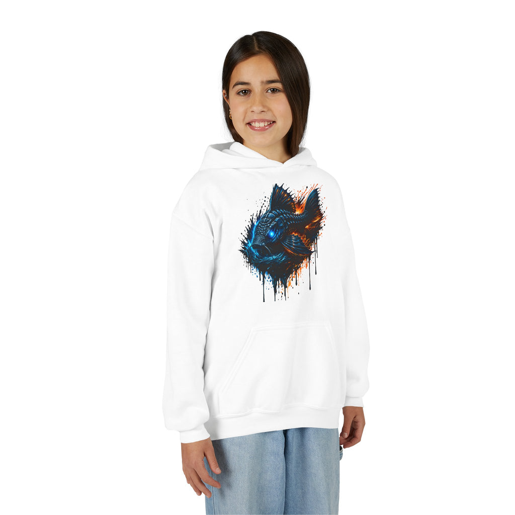 Armored Pleco L-185 – Youth Premium Hooded Sweatshirt