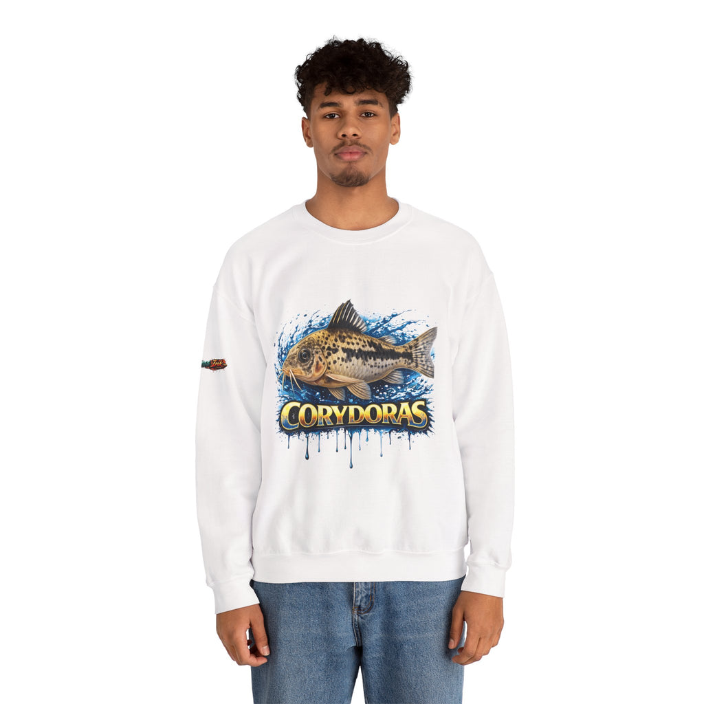 Peppered Corydoras Fish Crewneck Sweatshirt – Aquatic Aquarium Lover Tee