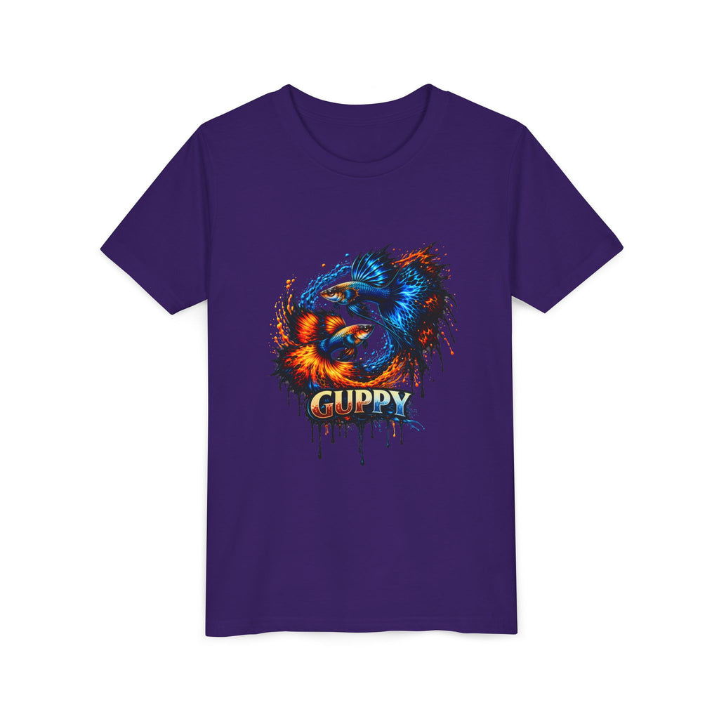 Fire & Ice Guppy – Youth "Neon Flare" Premium Tee