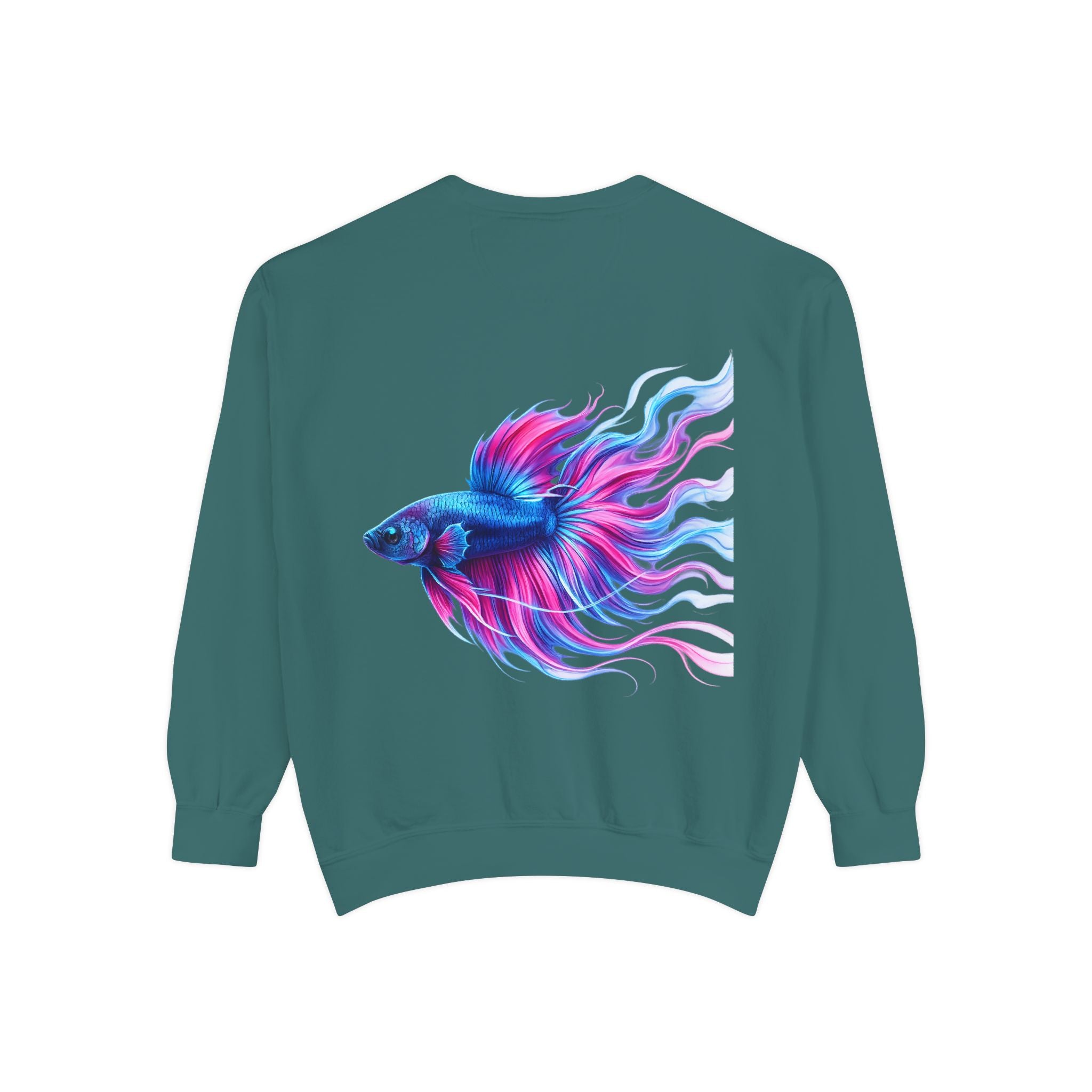 Betta Bliss Sweatshirt — Colorful Betta Fish Graphic Crewneck