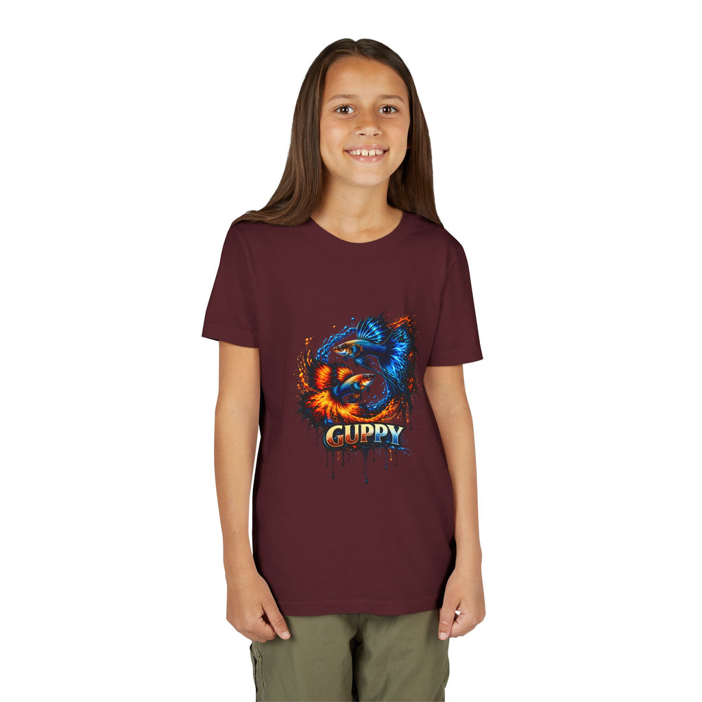 Fire & Ice Guppy – Youth "Neon Flare" Premium Tee