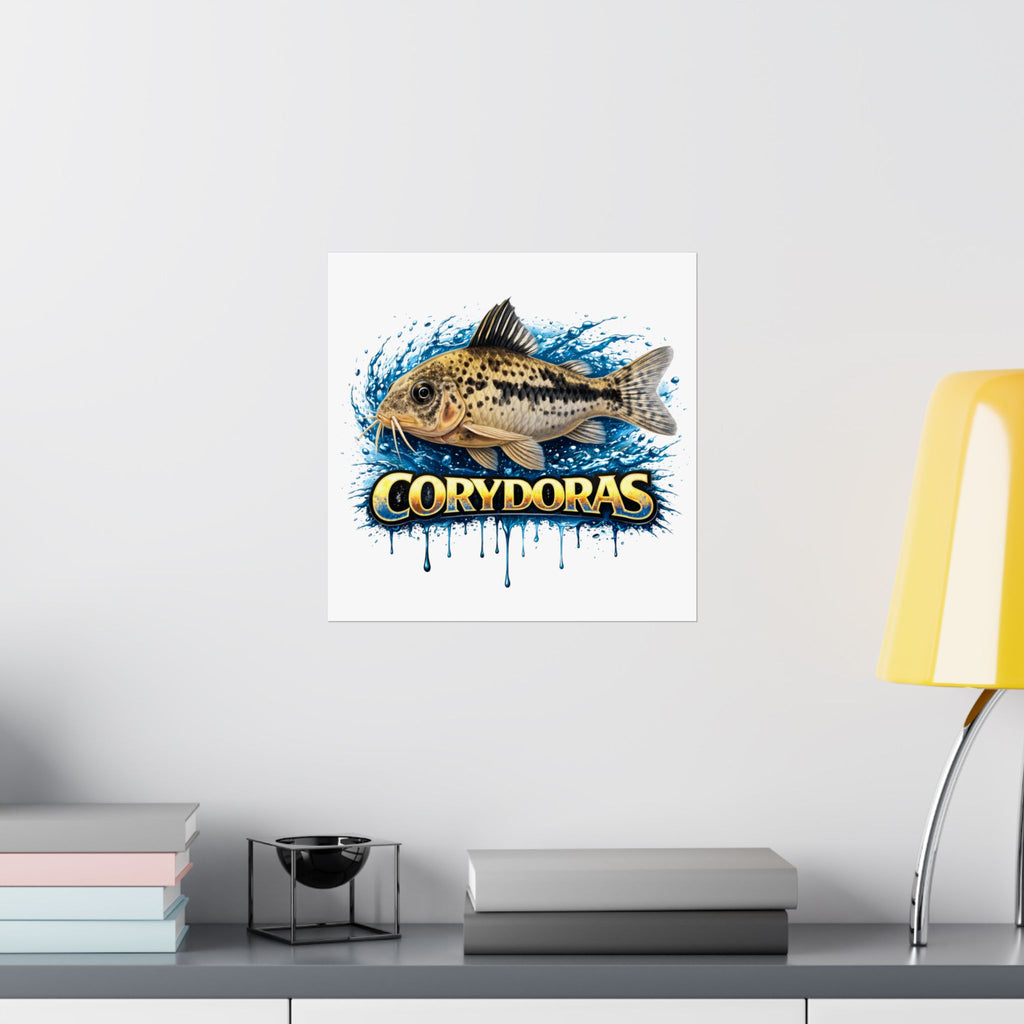 Corydoras Fish Matte Poster — Aquarium Lover Wall Art