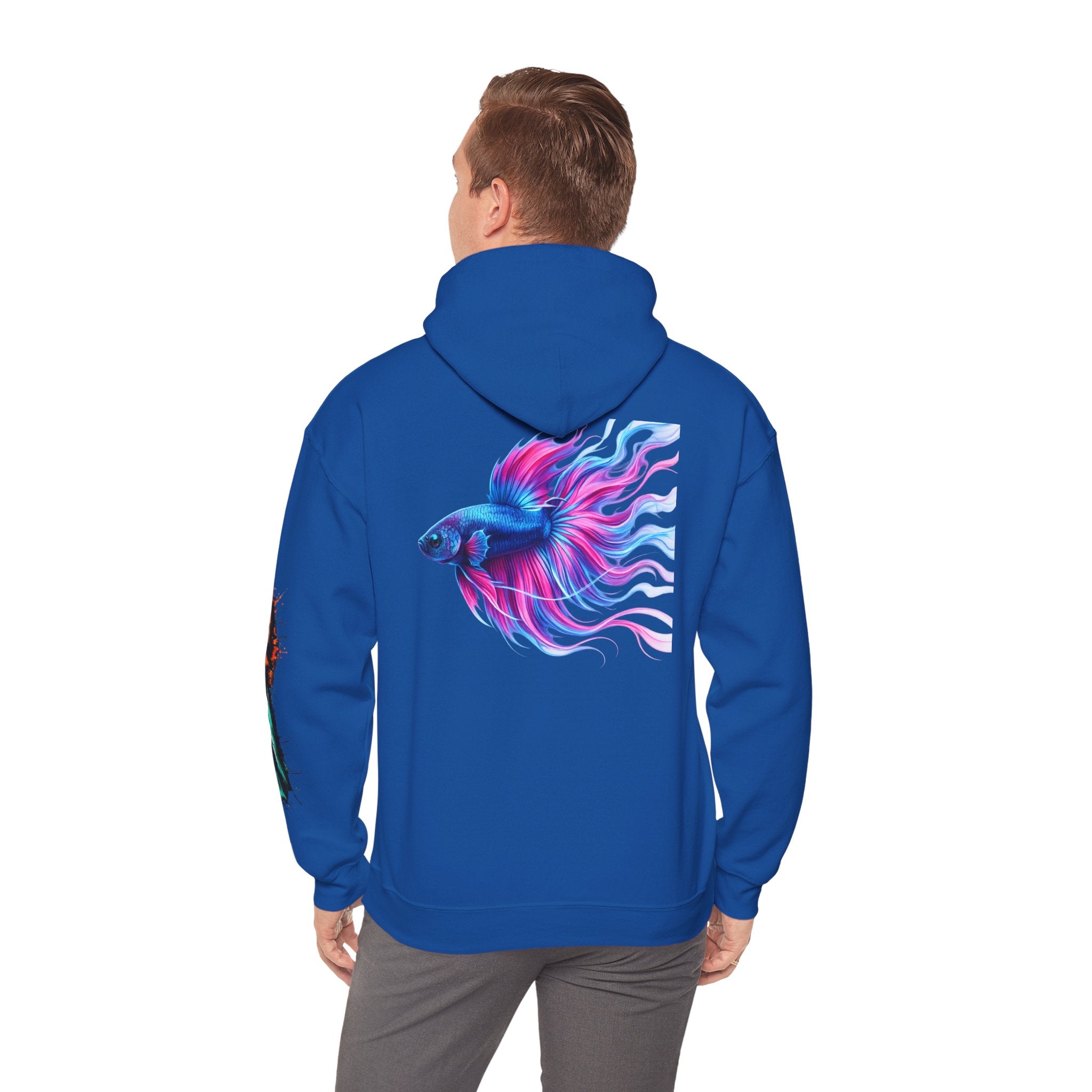 Electric Paint Betta — Artisan Series Hoodie — Inverness Ink Graphic Pullover