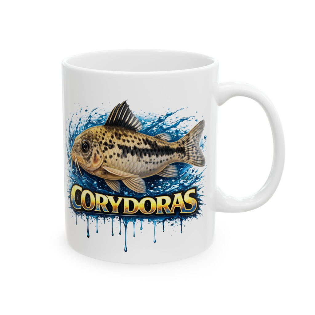 Peppered Cory – Premium Glossy Ceramic Mug — Aquarium Lover Coffee Cup (11oz/15oz)
