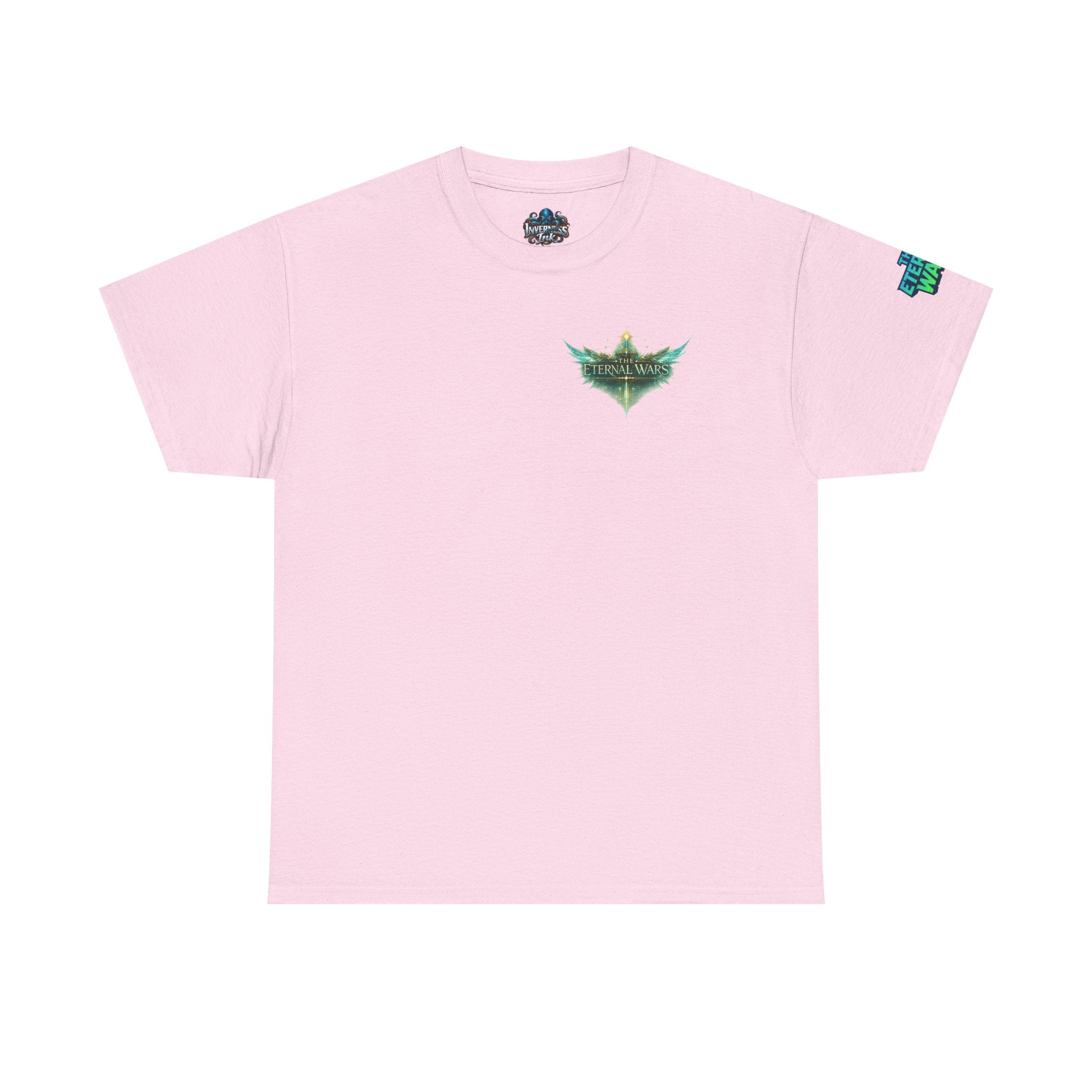T-Shirt — Nature Warrior Graphic Tee with Man and Dog Illustration