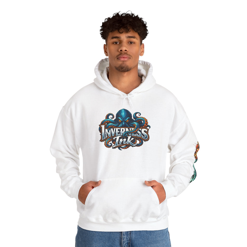 Electric Paint Betta — Artisan Series Hoodie — Inverness Ink Graphic Pullover