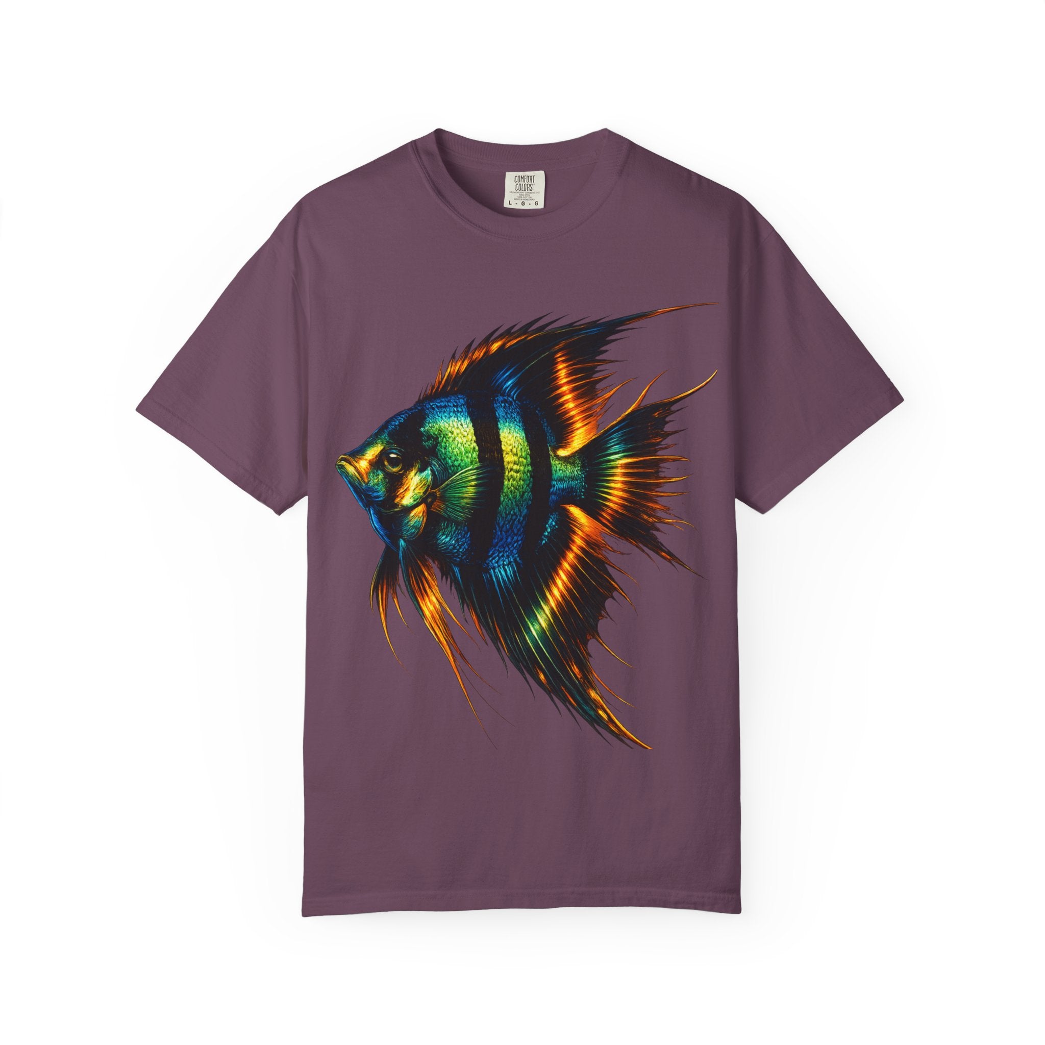 Angelfish Graphic T-Shirt — Vibrant Tropical Fish Illustration