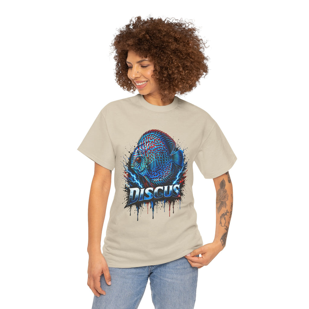 Discus Fish Graphic Tee - Vibrant Aquarium Fish Shirt